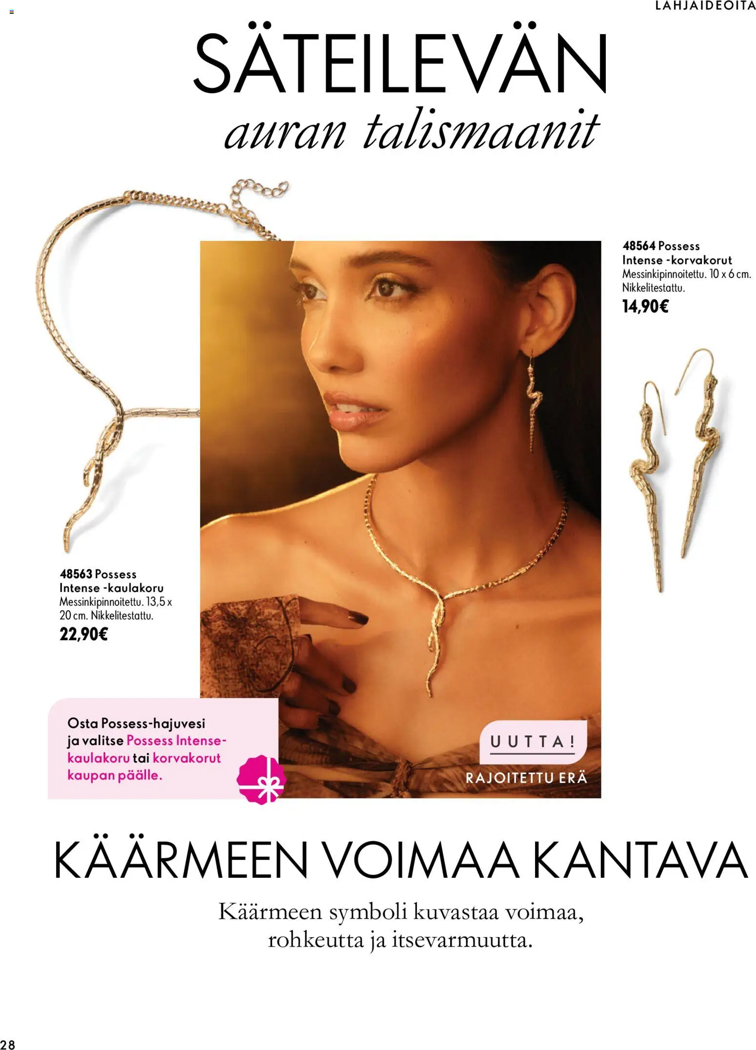 Oriflame tarjoukset – voimassa 18/11/2026 alkaen | Sivu: 28 | Tuotteet: Kaulakoru, Korvakorut