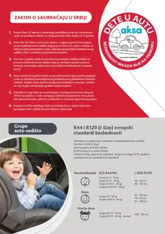 Aksa katalog Bezbedno od prvog dana - pregled Aksa kataloga - važi od 24.08.2026 | Strana: 2 | Proizvode: Jastuk, Sedišta, Priključak, Auto sedište