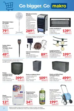 Pogląd oferty "Makro gazetka" - ważna od 12.05.2026 | Strona: 22 | Produkty: Wąż ogrodowy, Kabel, Wentylator, Lampa