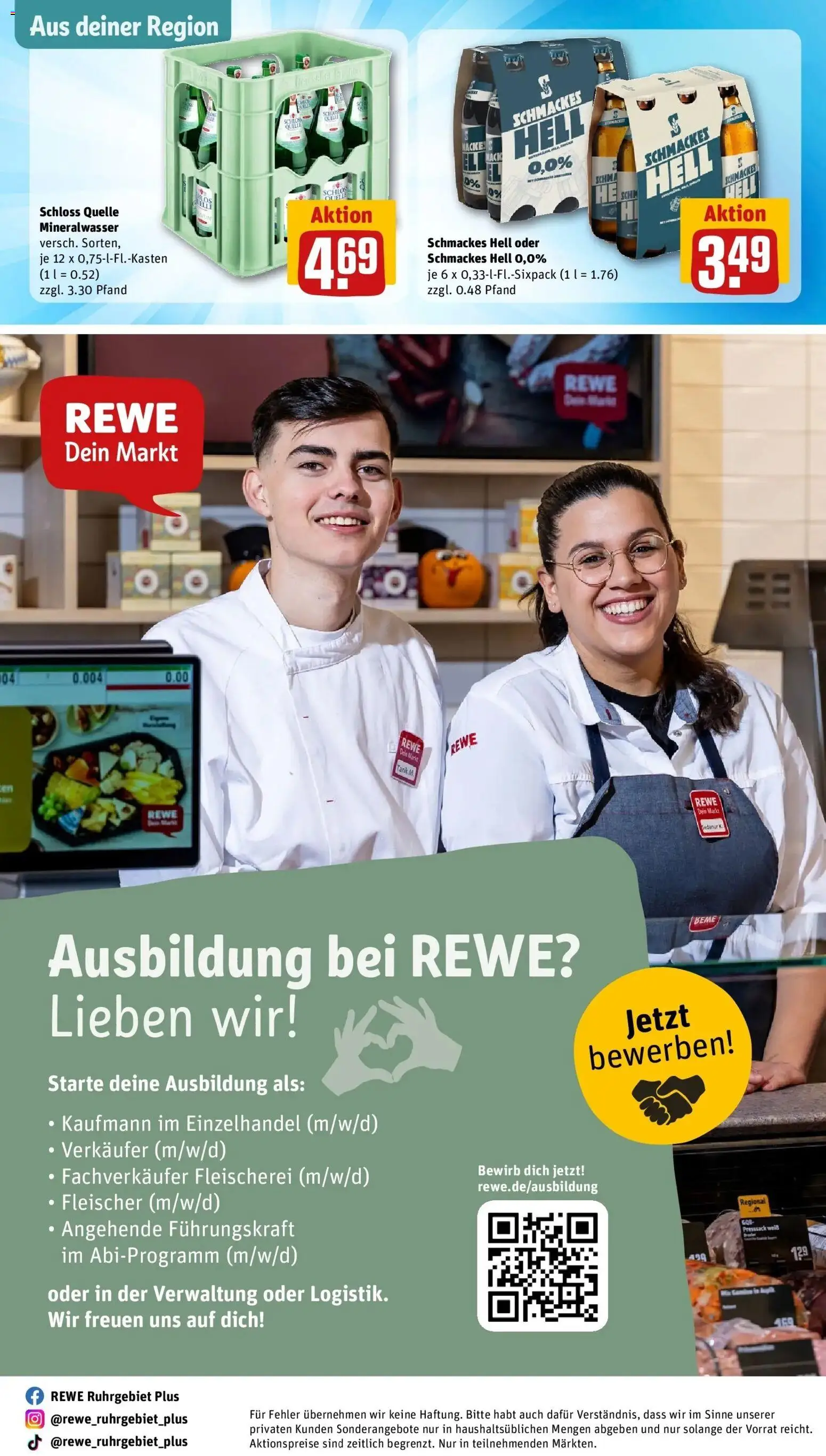 REWE Prospekt ab 31.08.2026 zum Blättern » Angebote | Seite: 32 | Produkte: Mineralwasser