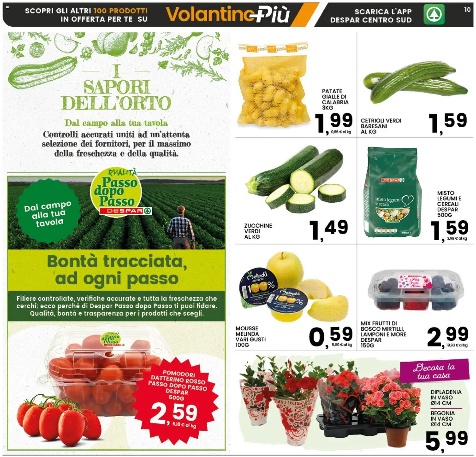 Volantino Interspar del 18.05.2026 | Pagina: 10 | Prodotti: Legumi, Tè, Cetrioli, Zucchine