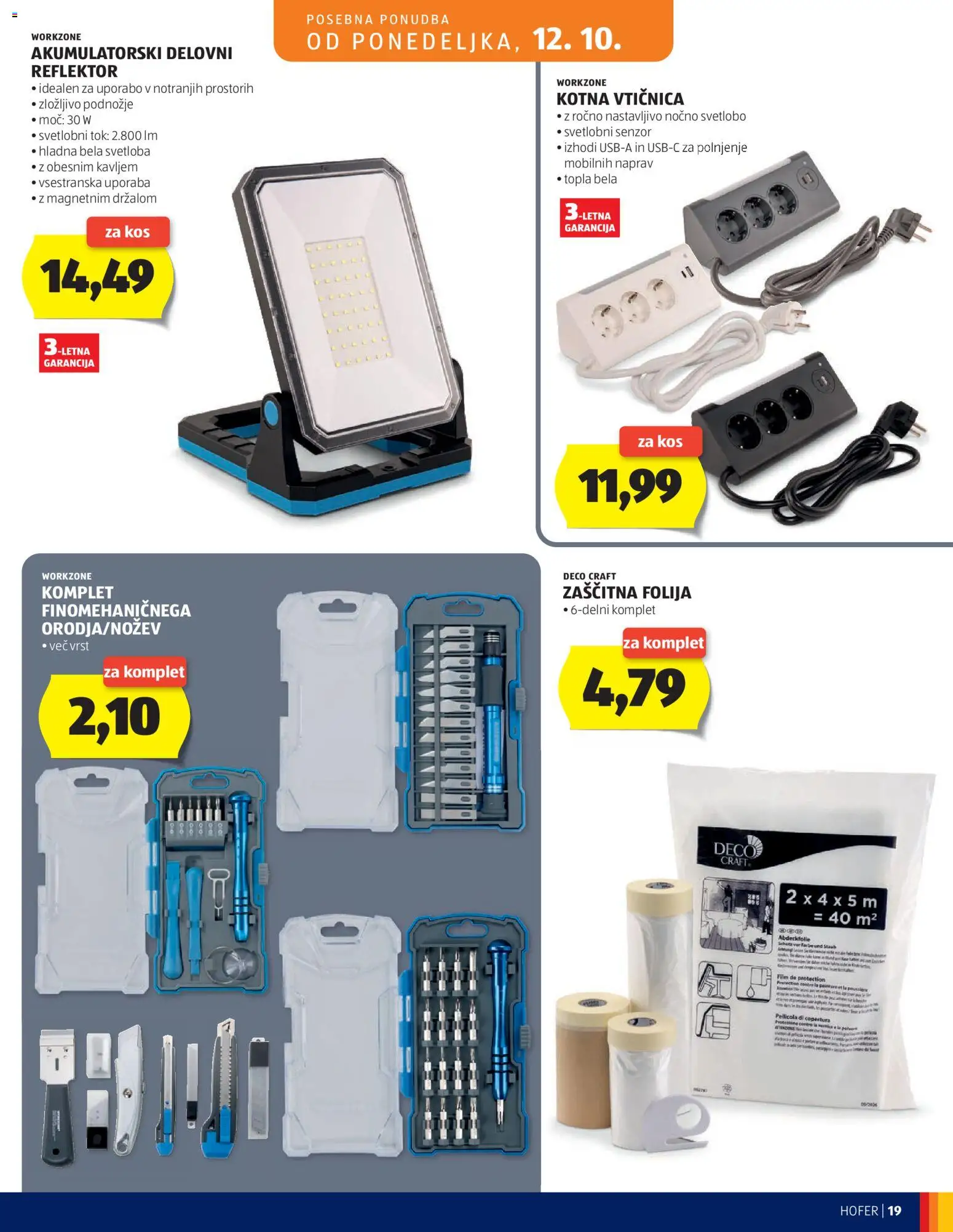 Novi Hofer katalog ponudbe – veljaven od 07.10.2026 | Stran: 19