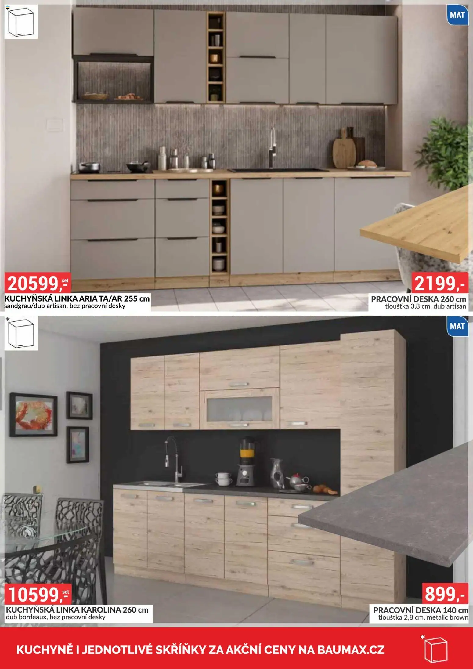 BAUMAX leták - Zaridte si bydlení podle sebe – vybírejte z tisícu produktu! od 01.11.2026 | Strana: 12 | Produkty: Kuchyňská linka, Pracovní deska, Desky, Kuchyně