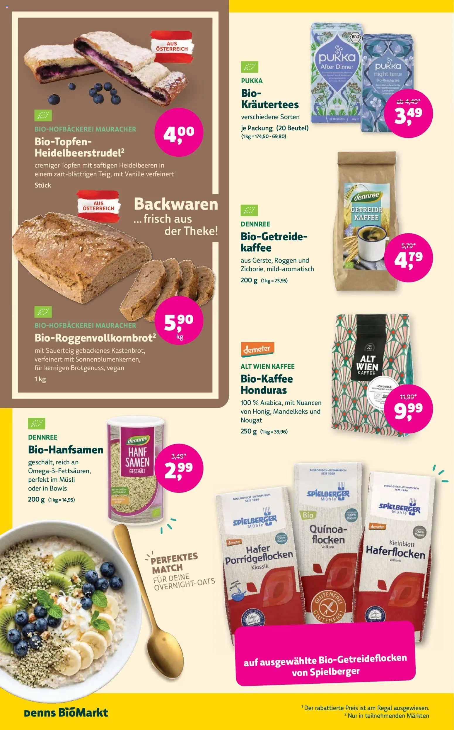 Denns BioMarkt Angebote gültig ab 29.07.2026 | Seite: 10 | Produkte: Flocken, Mühle, Regal, Kaffee