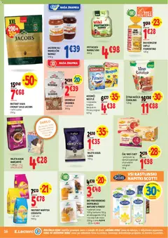 E.leclerc katalog akcije – veljaven od 06.05.2026 | Stran: 16 | Izdelki: Instant kava, Namaz, Caj, Kosmici