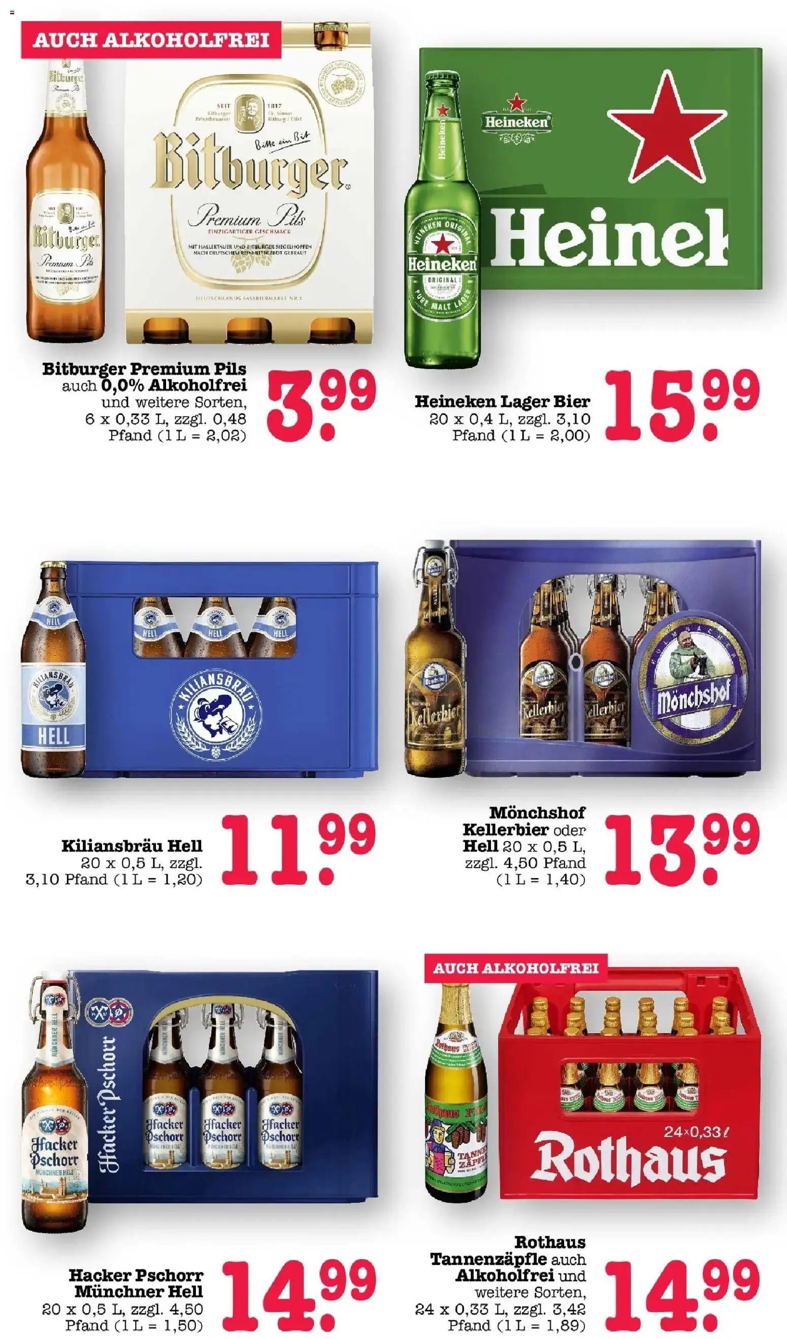 Edeka Prospekt Heidelberg – gültig ab 27.07.2026 | Seite: 47 | Produkte: Bitburger, Monchshof, Bier, Pils
