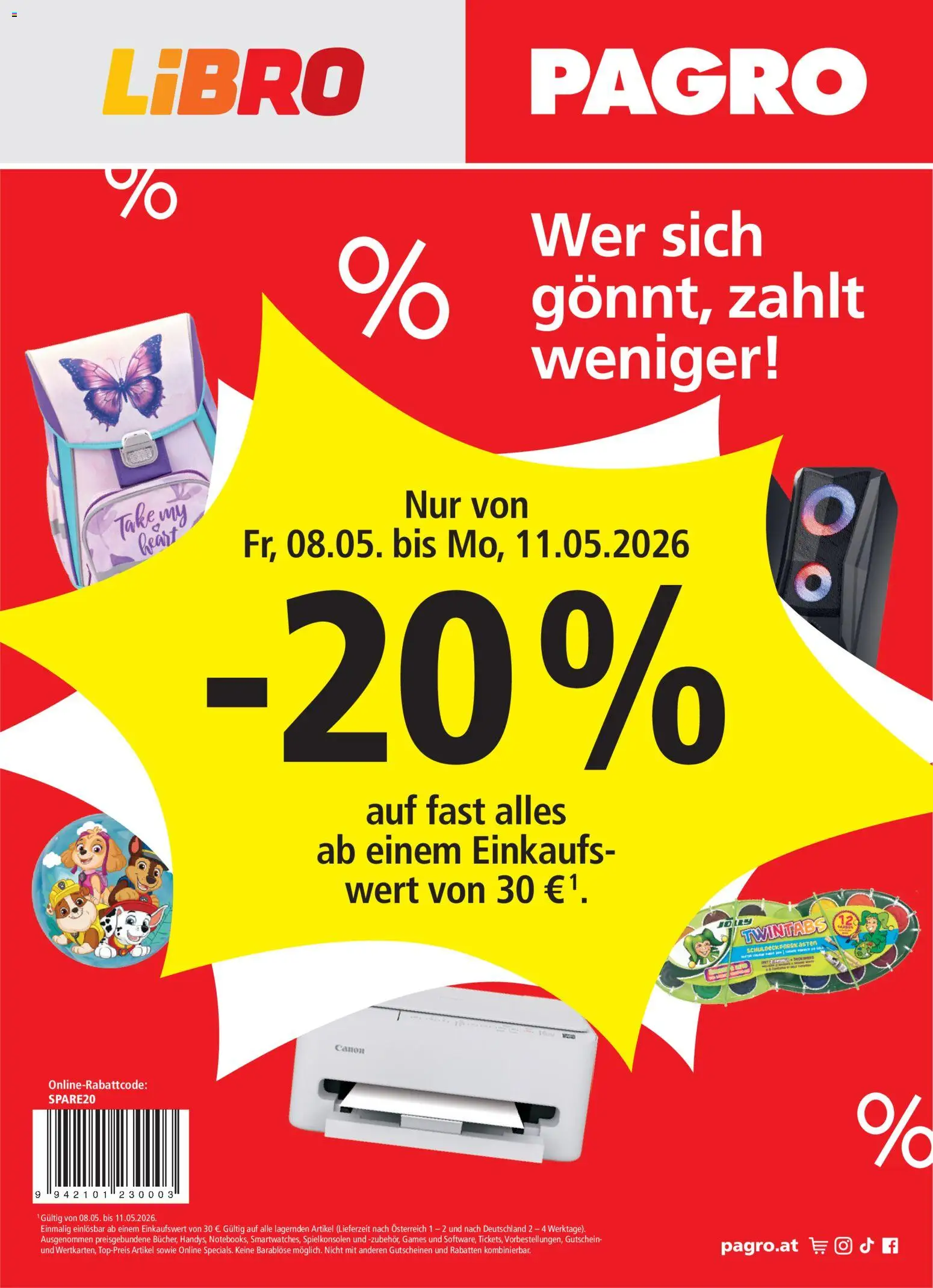 Pagro-Diskont Flugblatt gültig ab 08.05.2026 | Seite: 1