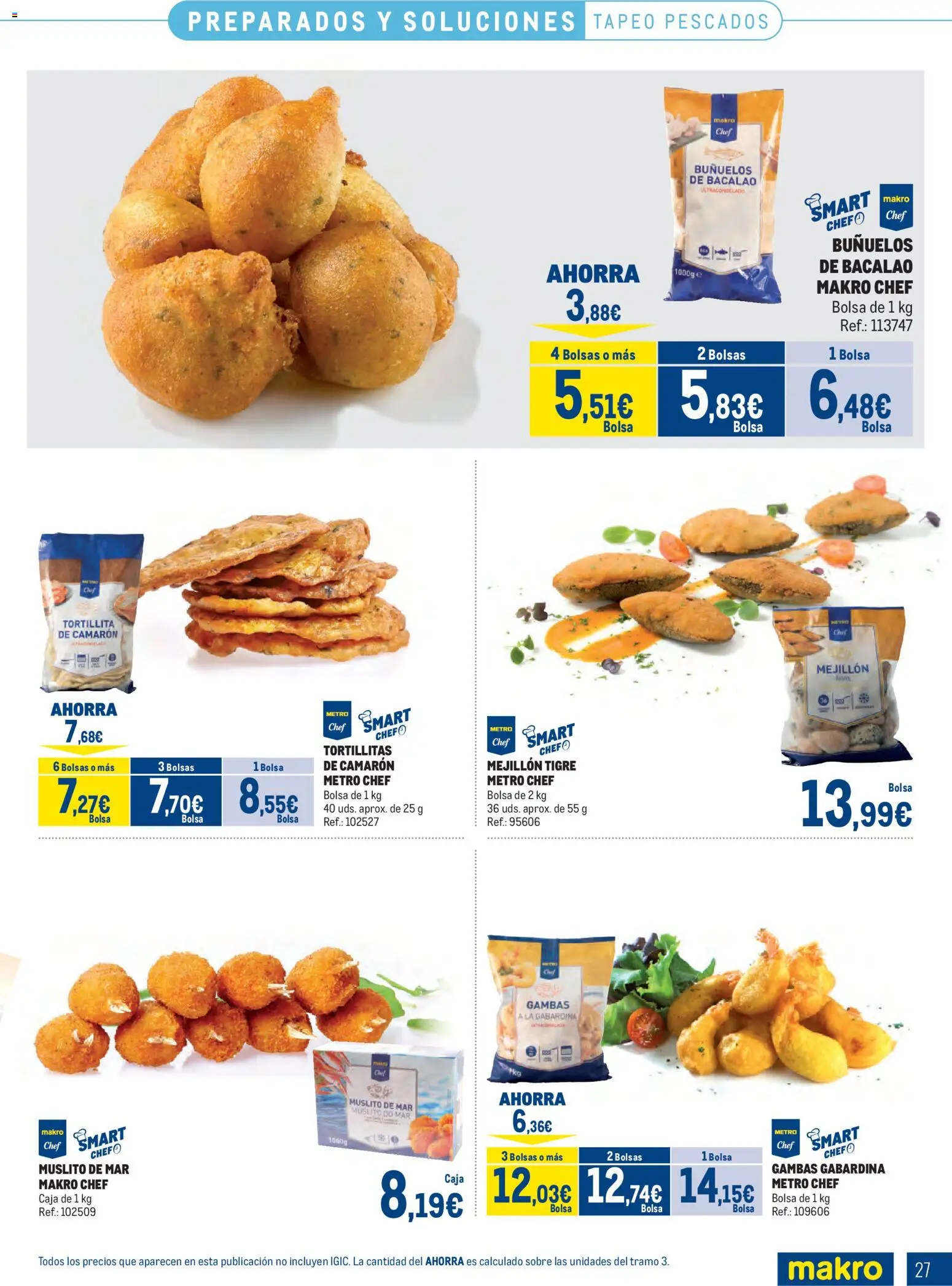 Makro Congelados Canarias │ válido desde el 04.05.2026 | Página: 27 | Productos: Bolsa, Caja