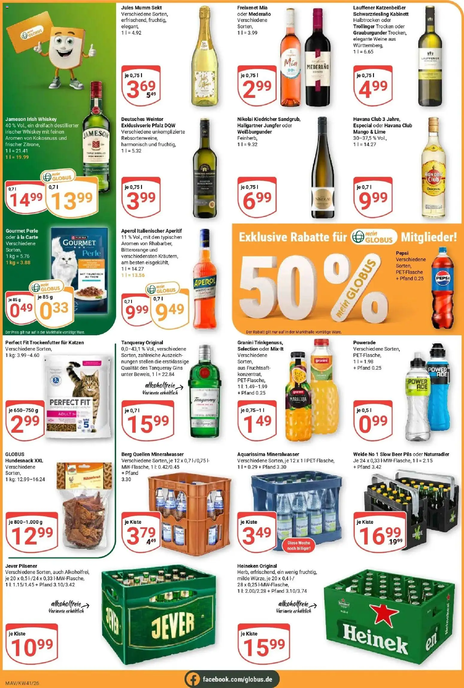 Globus Prospekt Mannheim (ab 05.10.2026) » Angebote online | Seite: 3 | Produkte: Mumm sekt, Thunfisch, Freixenet, Heineken