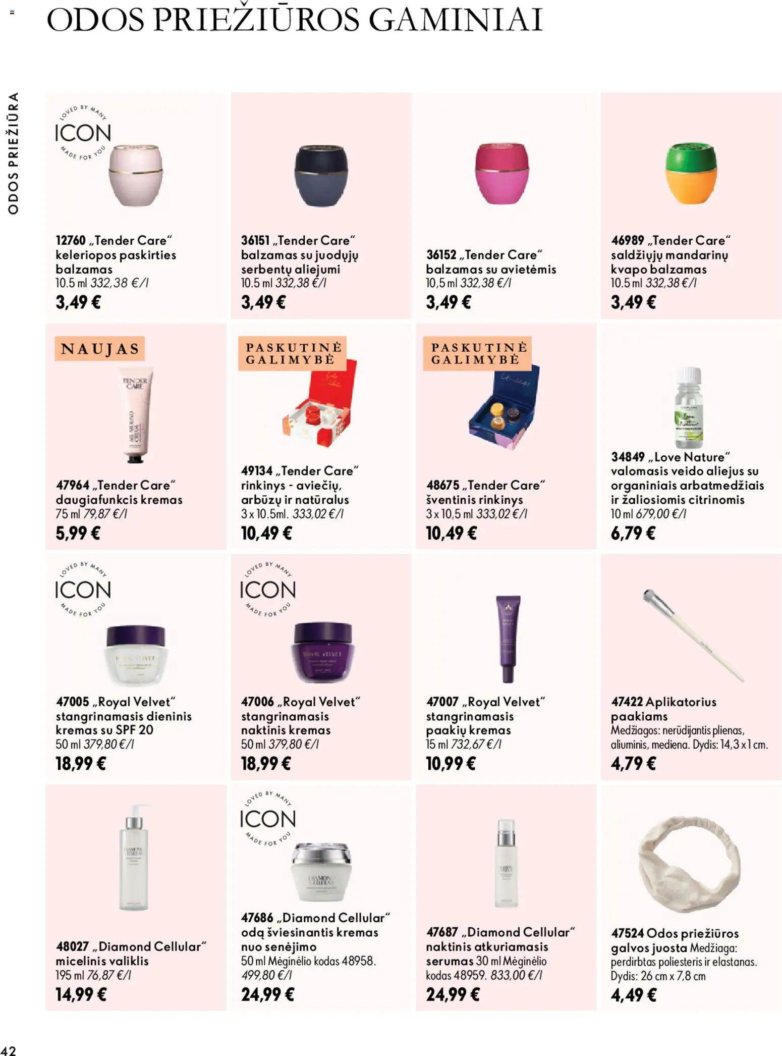 Oriflame akcijos nuo 2026.10.07 | Puslapis: 42 | Prekių: Balzamas, Kremas, Aliejus