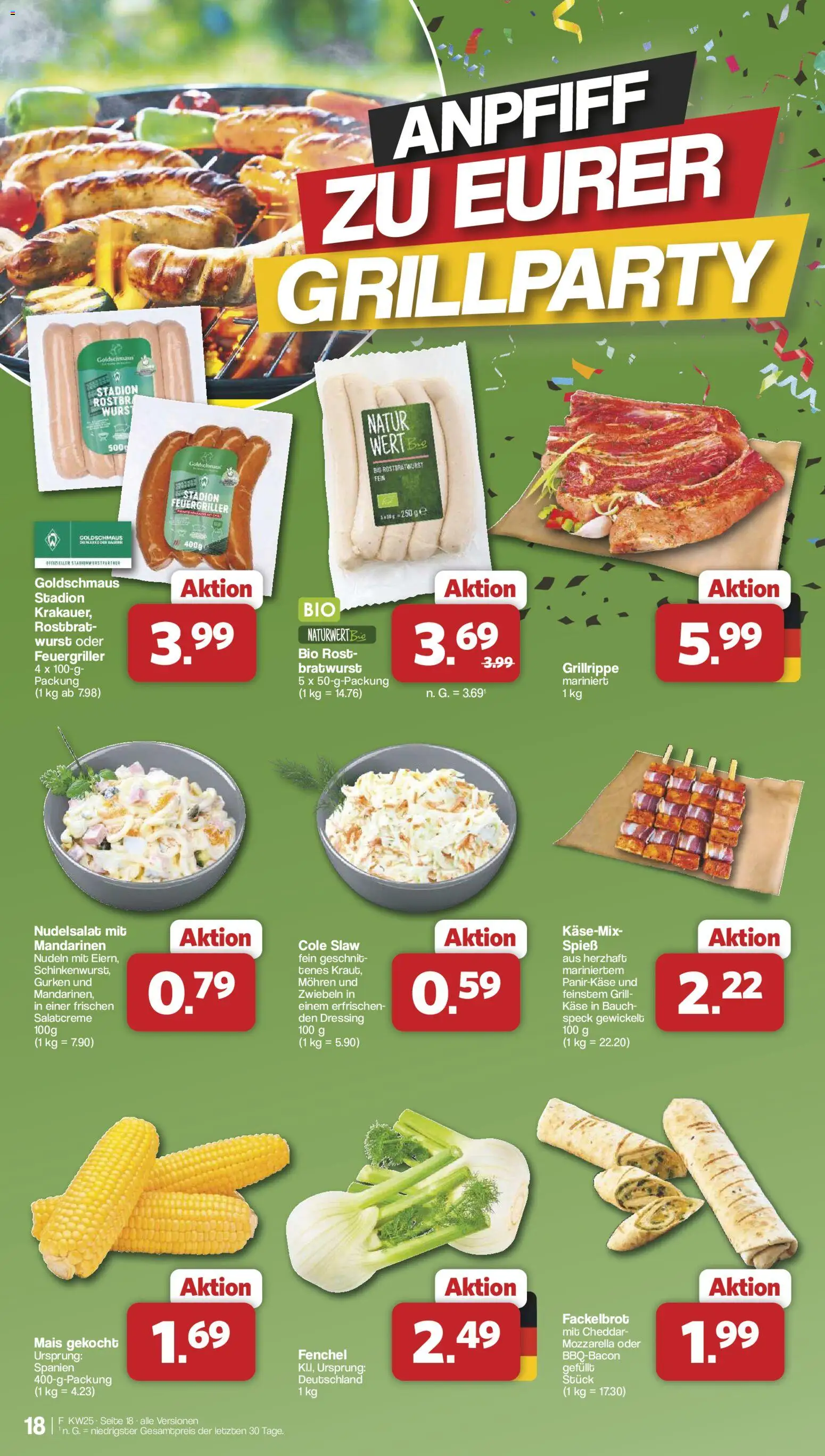 Famila Nordwest Prospekt – gültig ab 15.06.2026 | Seite: 19 | Produkte: Grill, Dressing, Zwiebeln, Wurst