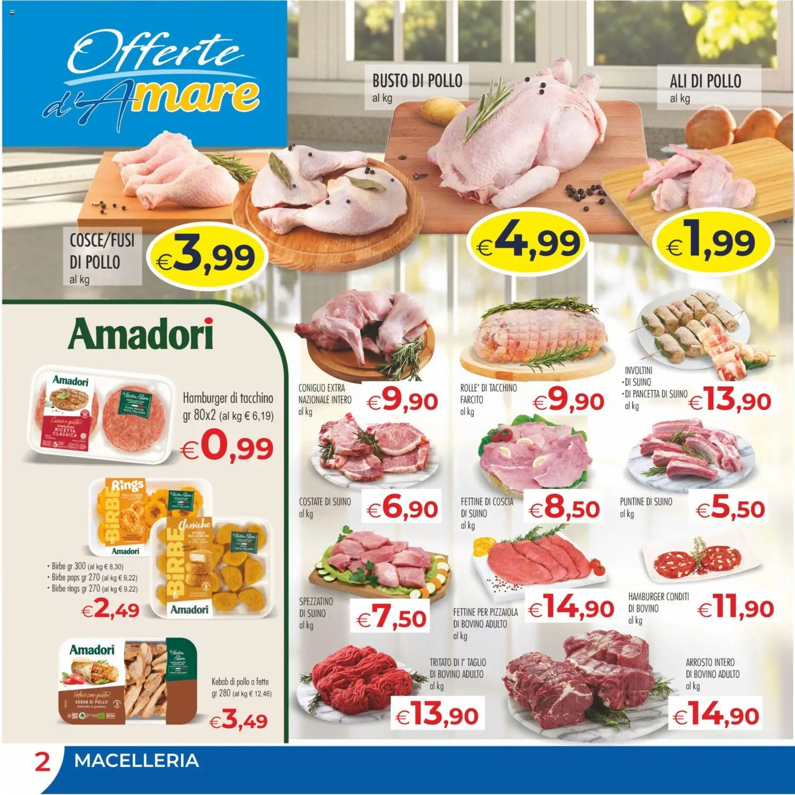 Volantino MerSi Supermercati del 15/07/2026 | Pagina: 2 | Prodotti: Arrosto, Suino, Tacchino, Hamburger