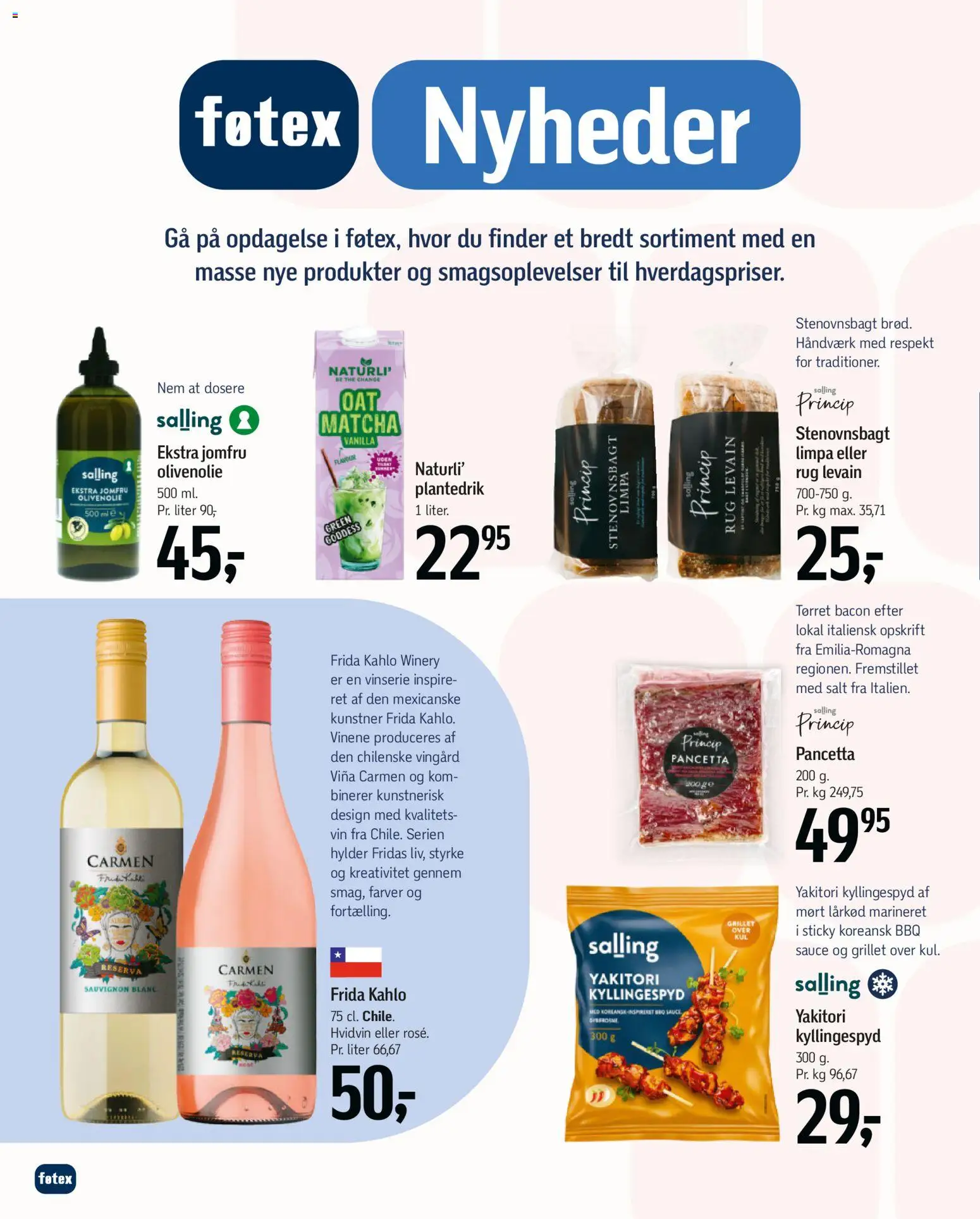 Føtex tilbudsavis – gyldig fra 17.04.2026 | Side: 21 | Produkter: Vin, Salt, Bacon, Olivenolie