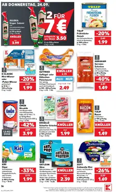 Kaufland Prospekt Rheinfelden (Baden) ab 24.09.2026 gültig | Seite: 36 | Produkte: Käse, Chili, Schinken, Fleisch