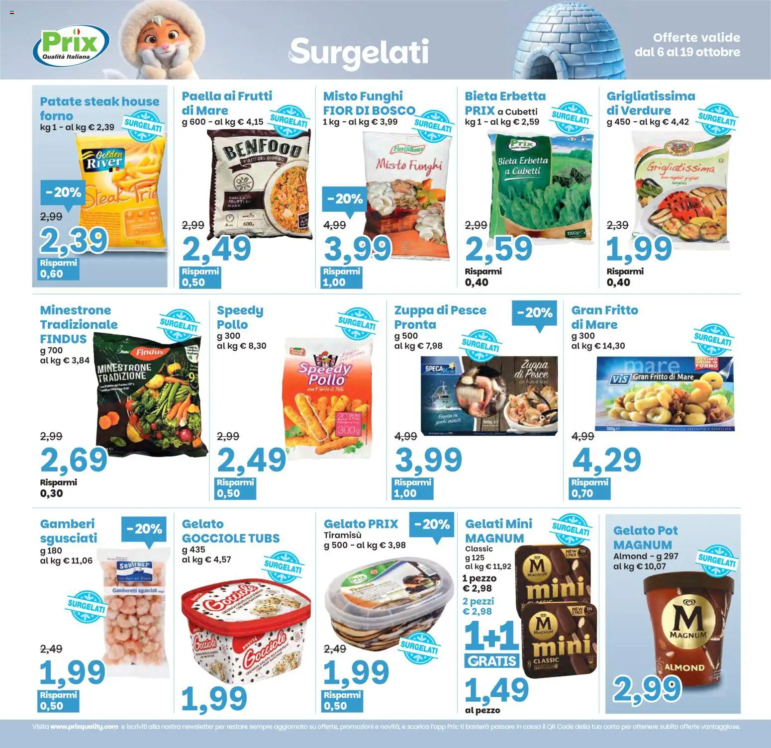 Volantino Prix del 06/10/2026 | Pagina: 16 | Prodotti: Piatti, Patate, Funghi, Paella