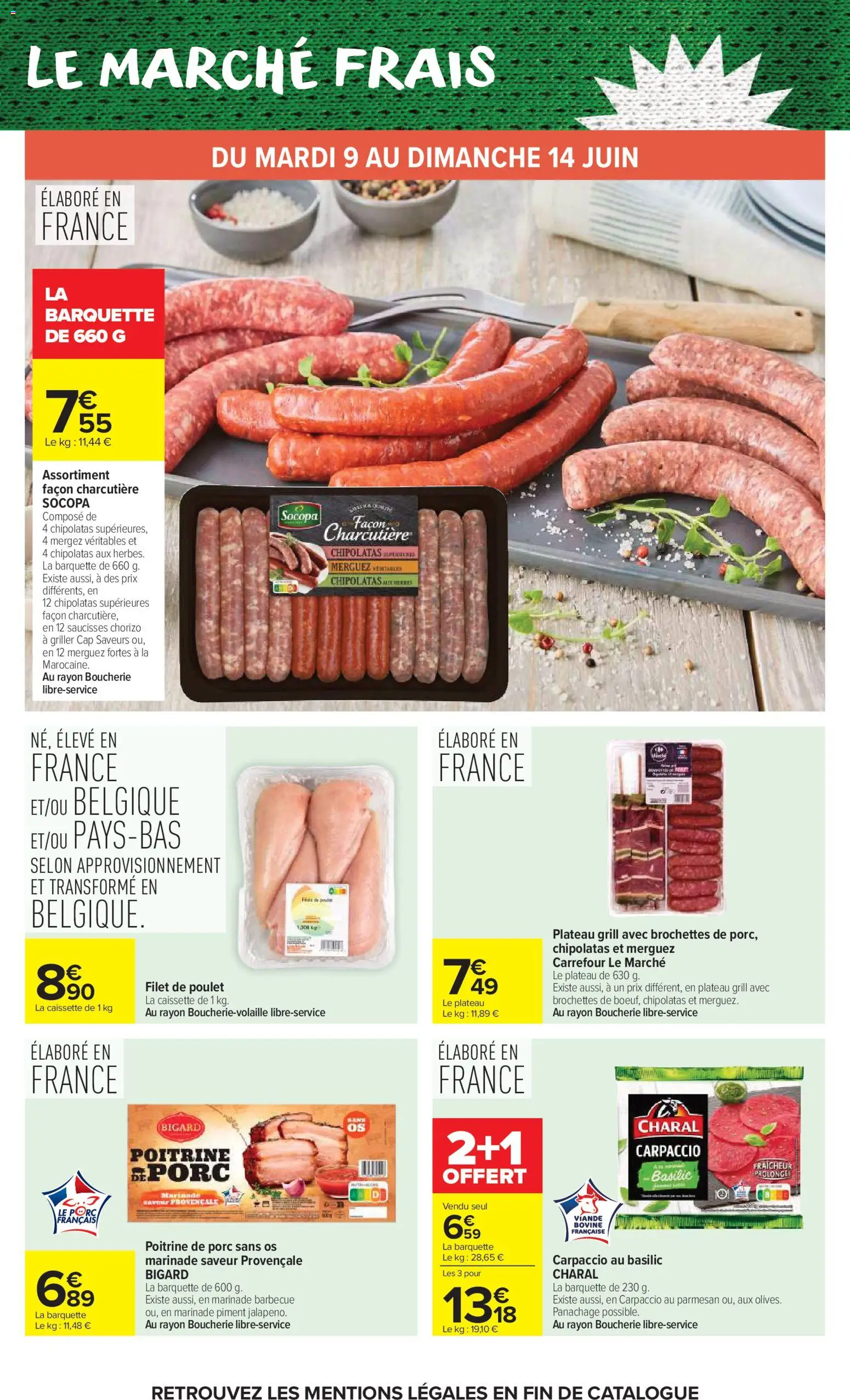 {H1} | Page: 23 | Produits: Barbecue, Poitrine de porc, Parmesan, Piment