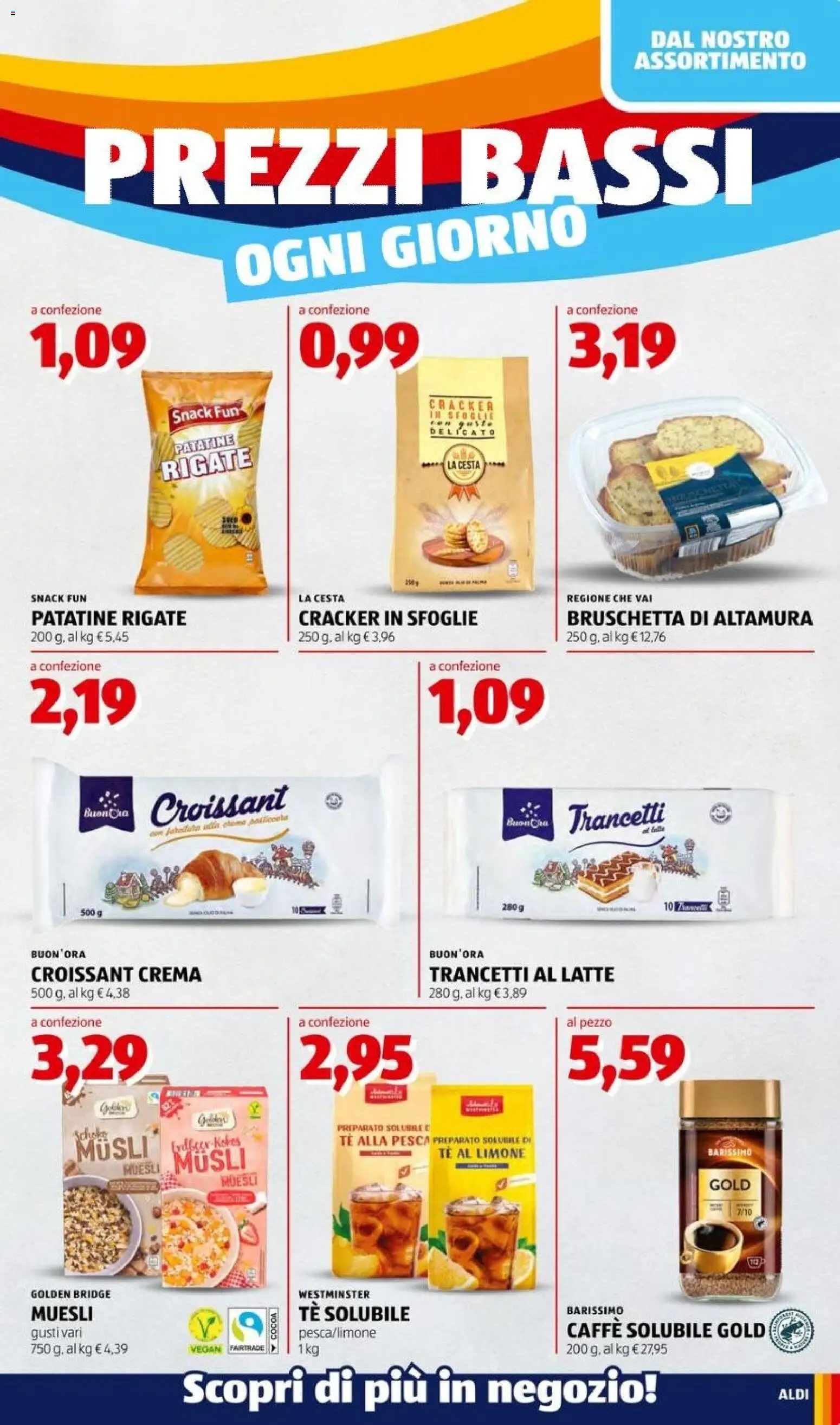 Volantino Aldi del 24/08/2026 | Pagina: 7 | Prodotti: Vegan, Crema, Caffè, Croissant