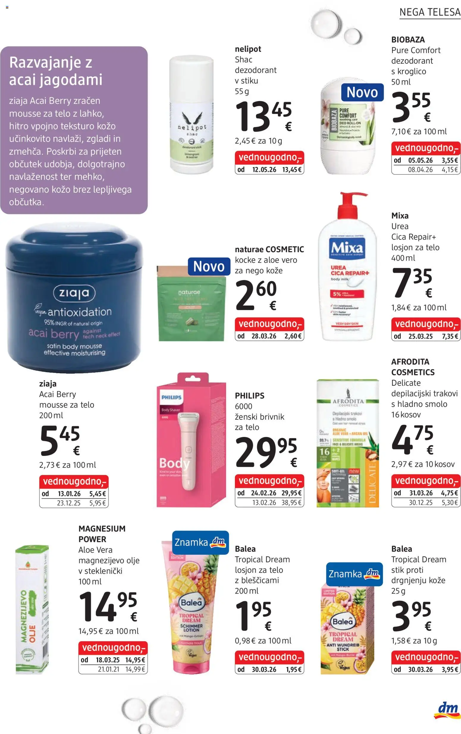 Novi DM Drogerie Markt katalog ponudbe – veljaven od 01.06.2026 | Stran: 11 | Izdelki: Olje, Brivnik