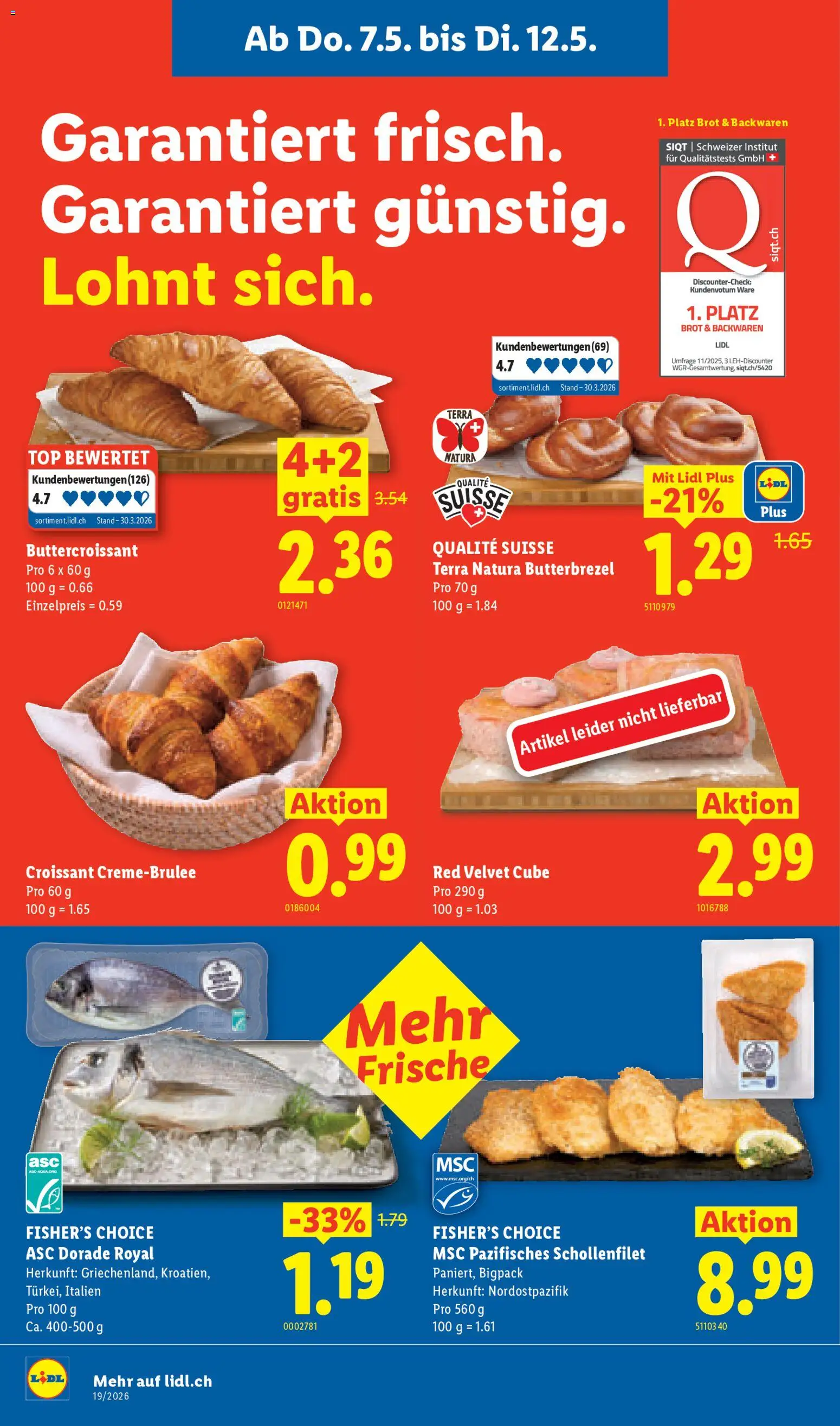 Lidl aktionen – gültig ab 07.05.2026 | Seite: 8 | Produkte: Brot, Top