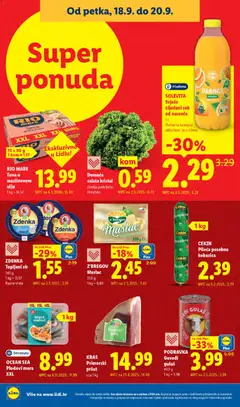 ZDÉNKA, Topljeni sir, ZDÉNKA, Topljeni sir, 140 g, 1 kg = 11.07, Razne vrste - Pregled kataloga iz trgovine Lidl, vrijedi od 14.09.2026 | Stranica: 68