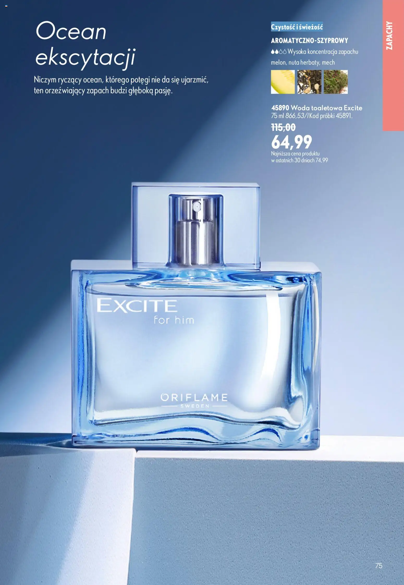 Oriflame Katalog 11 2026 od 29.07.2026 | Strona: 75 | Produkty: Zapach, Woda toaletowa, Woda