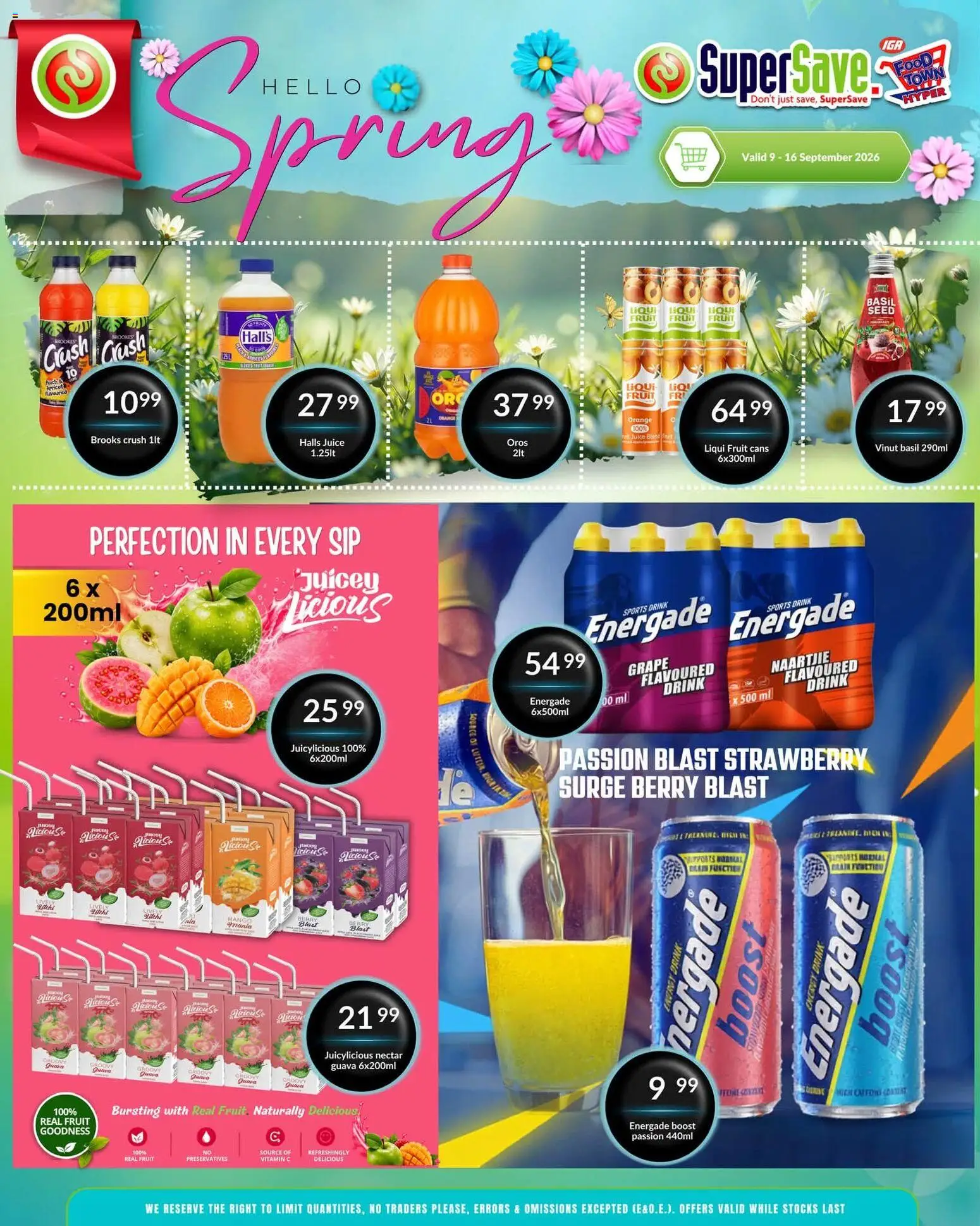 New Super Save catalogue – valid from 09/09/2026 | Page: 44 | Products: Juice, Energy drink, Fruit, Mango