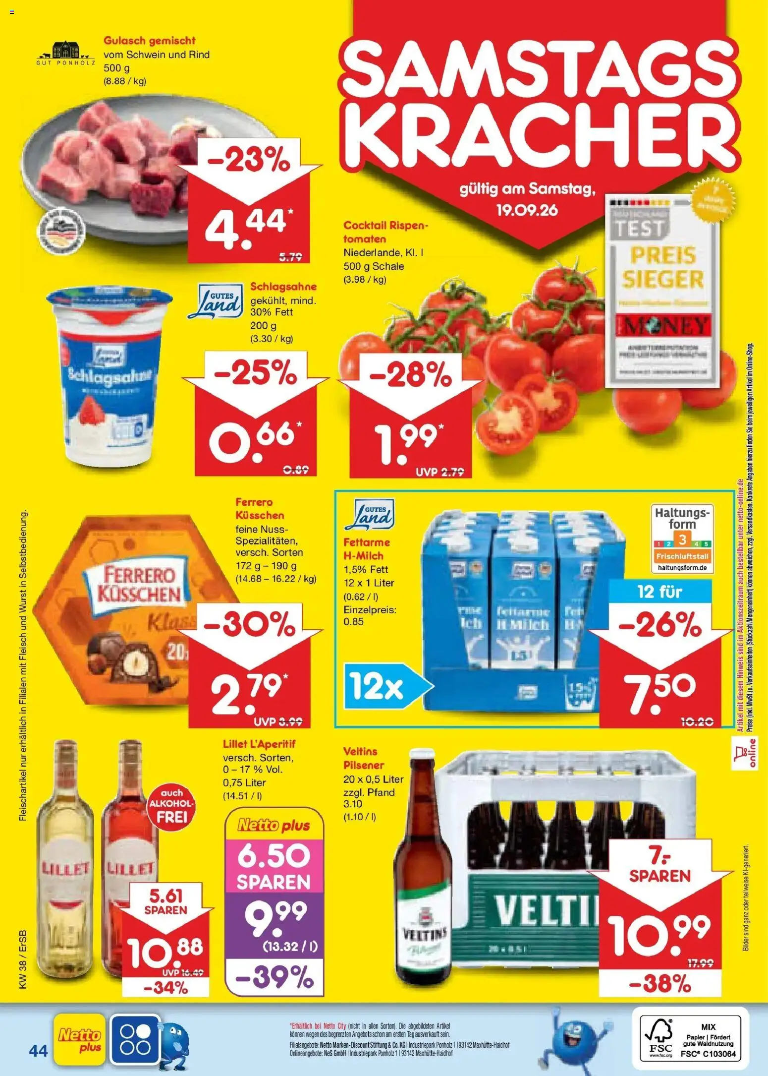 Netto Marken-Discount Prospekt Naumburg – gültig ab 14.09.2026 | Seite: 58 | Produkte: Lillet, Bilder, Gulasch, Veltins