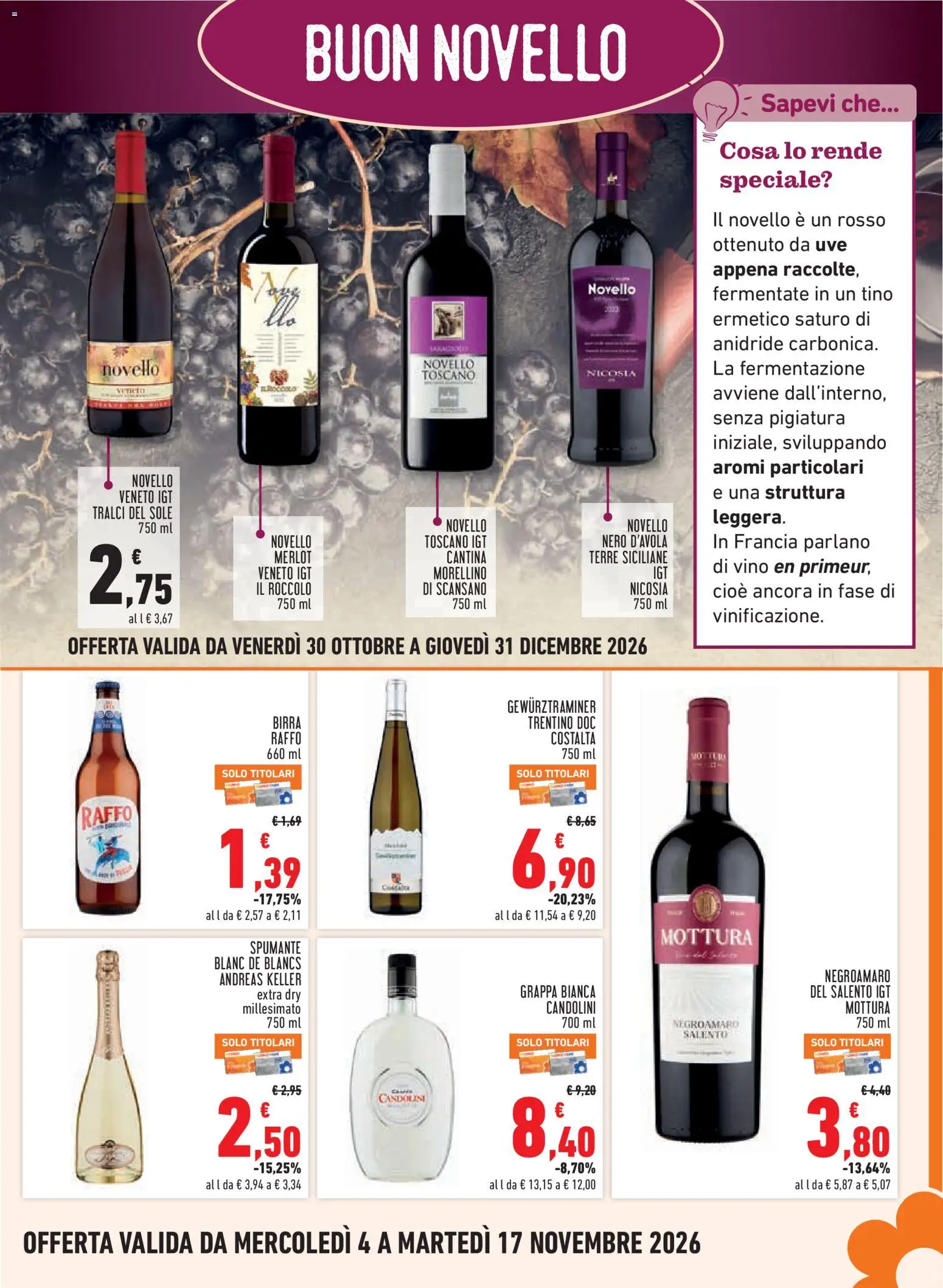 Volantino Conad del 04/11/2026 | Pagina: 13 | Prodotti: Birra, Vino, Spumante, Grappa