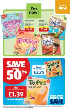 Preview of Aldi - Weekly offers UK Specialbuys valid from 25.05.2026 | Page: 5 | Products: Cream, Ice cream, Strawberry, Vanilla