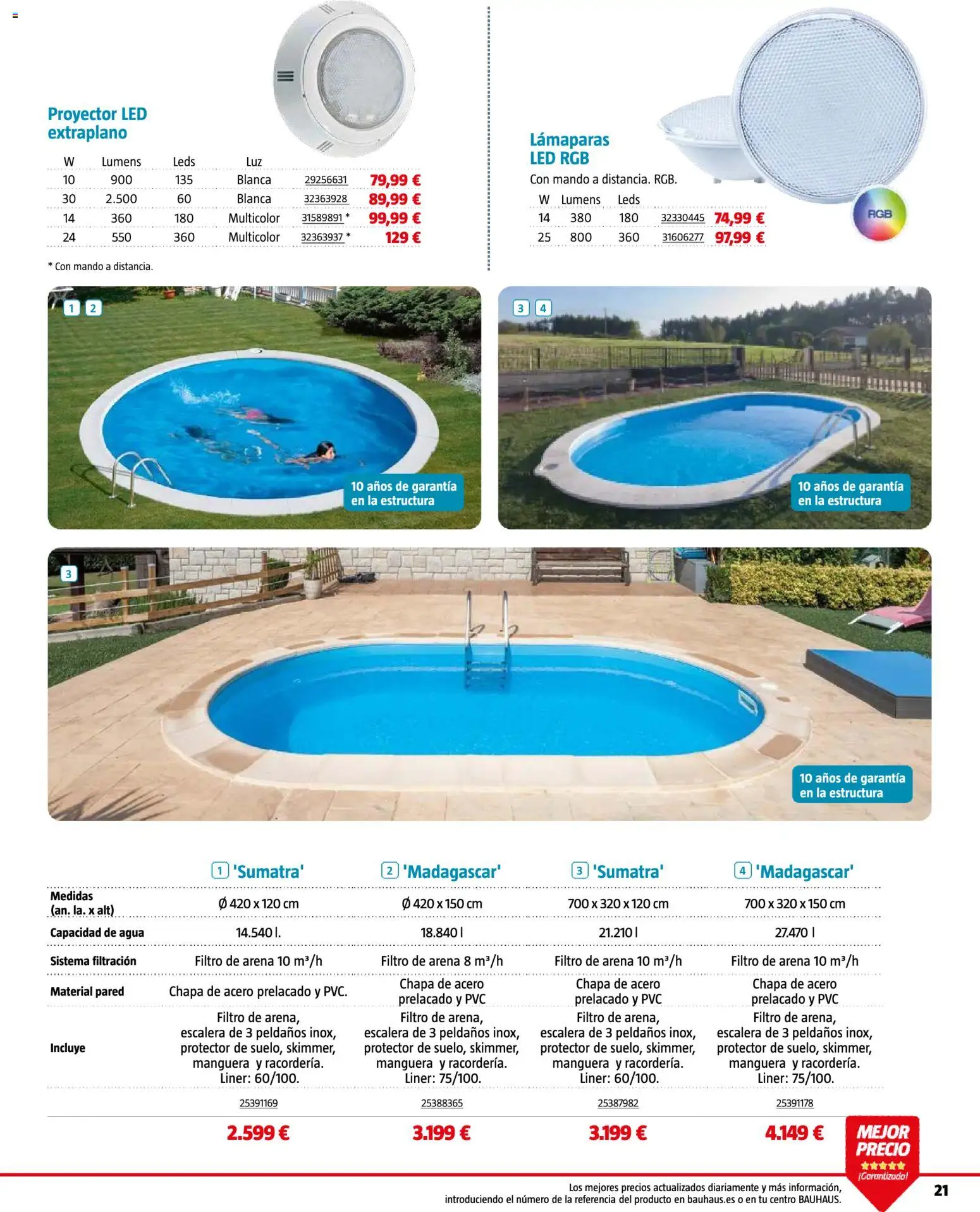 Bauhaus Piscinas 2026 │ válido desde el 01.06.2026 | Página: 21 | Productos: Manguera