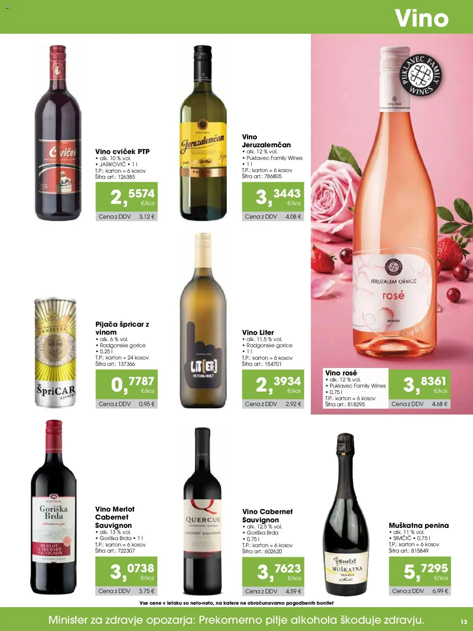 Novi Tuš katalog ponudbe – veljaven od 15.05.2026 | Stran: 13