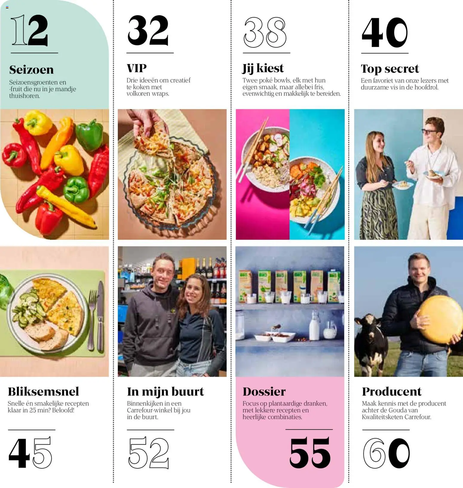 {H1} | Pagina: 5 | Producten: Vis, Gouda, Fruit