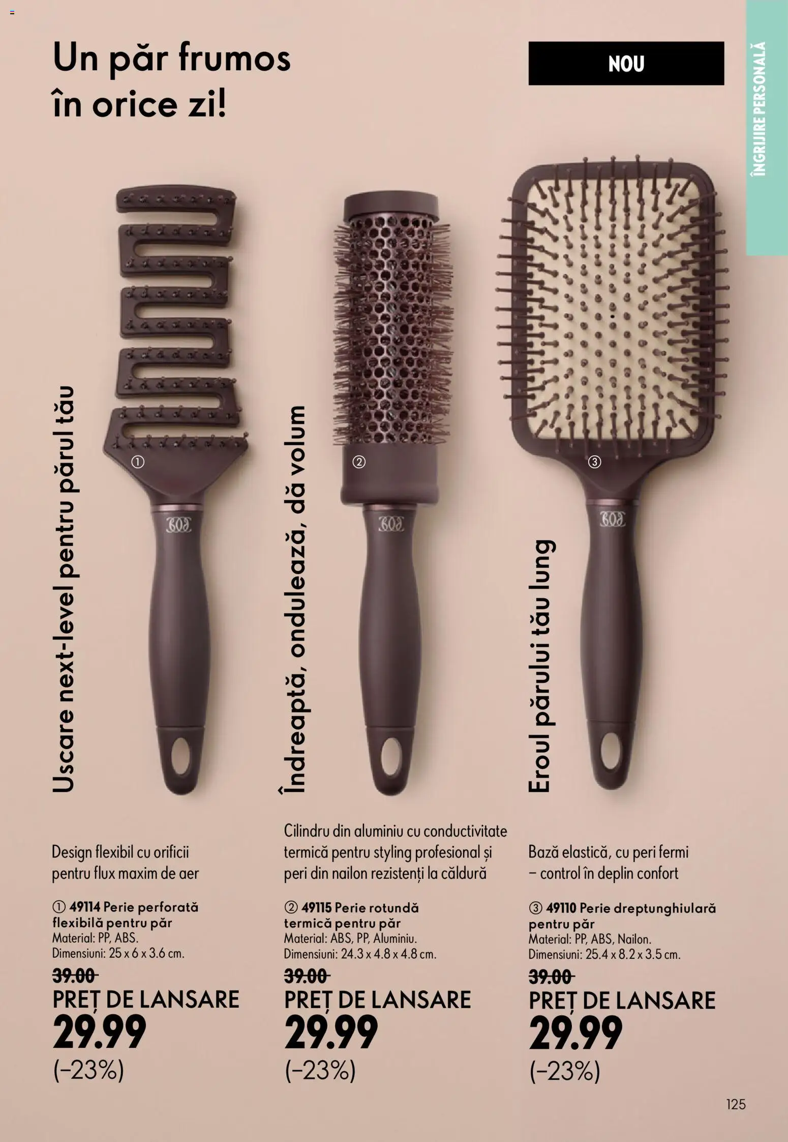 Noul catalog Oriflame – valabil de la 19.08.2026 | Pagină: 125 | Produse: Perie