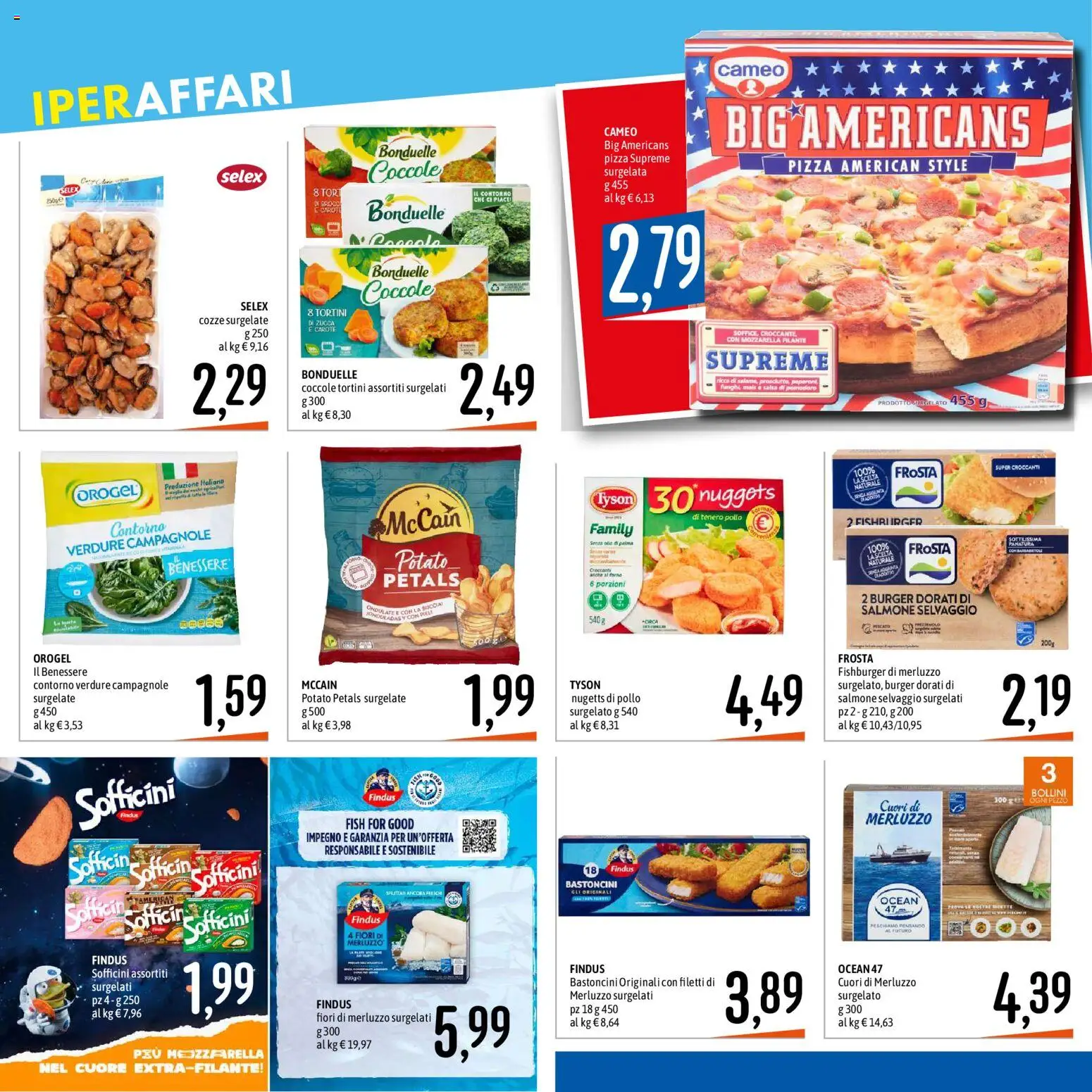 Volantino Emisfero del 09/07/2026 | Pagina: 16 | Prodotti: Pizza, Nuggets, Funghi, Forno