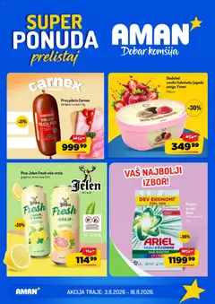 Aman katalog - pregled Aman kataloga - važi od 03.08.2026