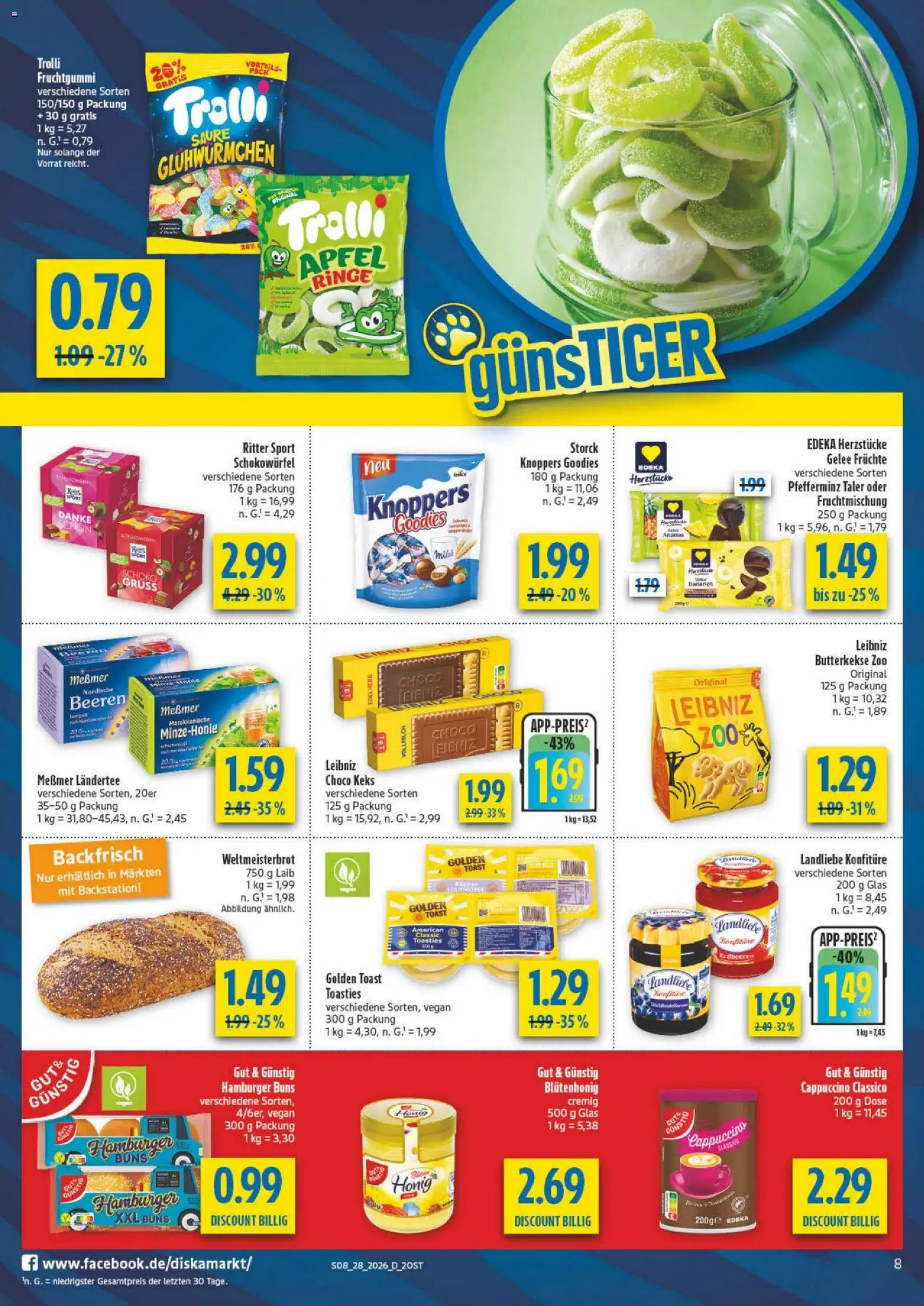 Diska Prospekt – gültig ab 06.07.2026 | Seite: 12 | Produkte: Toast, Messmer, Ritter sport, Butterkekse