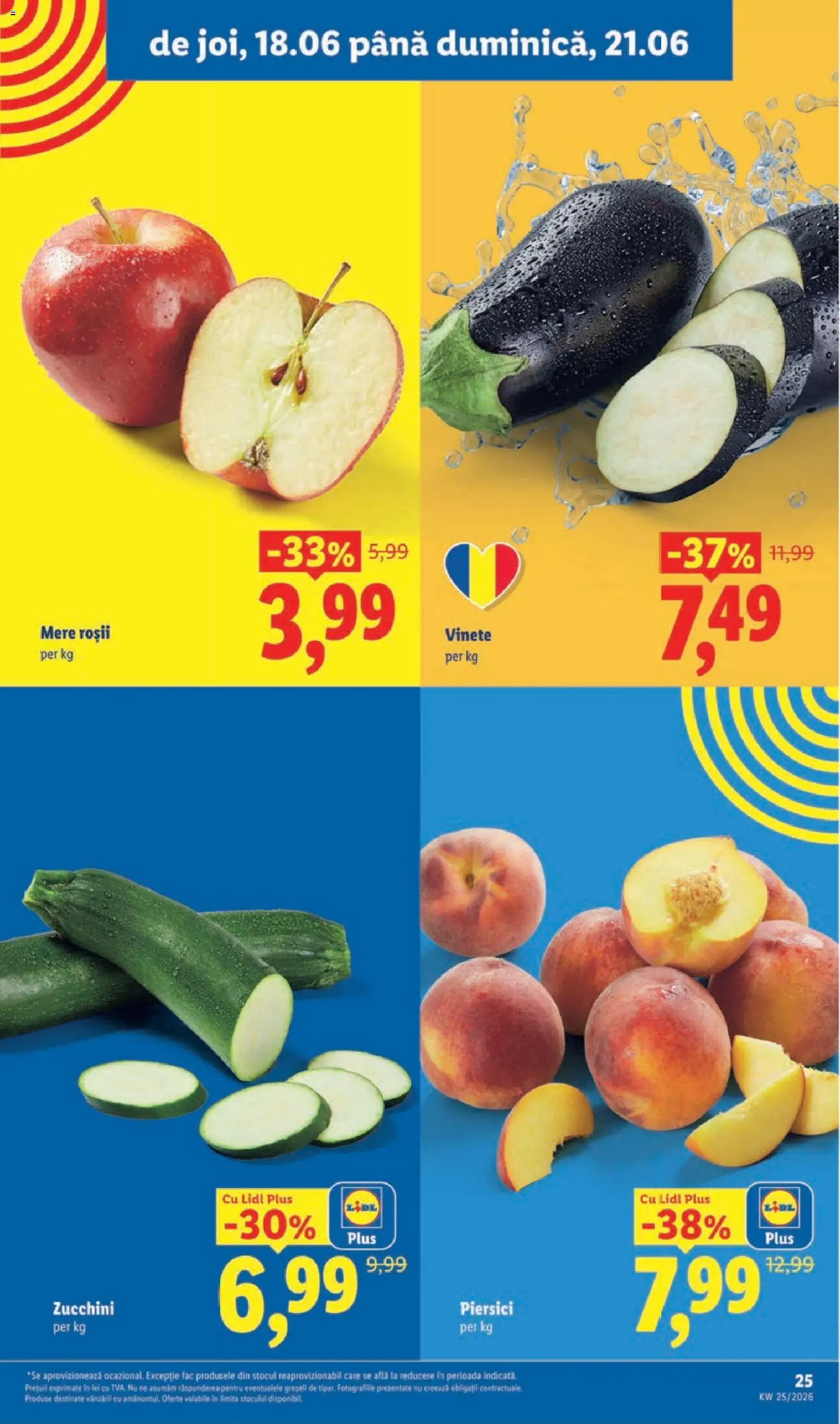 Noul catalog Lidl – valabil de la 15.06.2026 | Pagină: 25 | Produse: Mere, Roșii