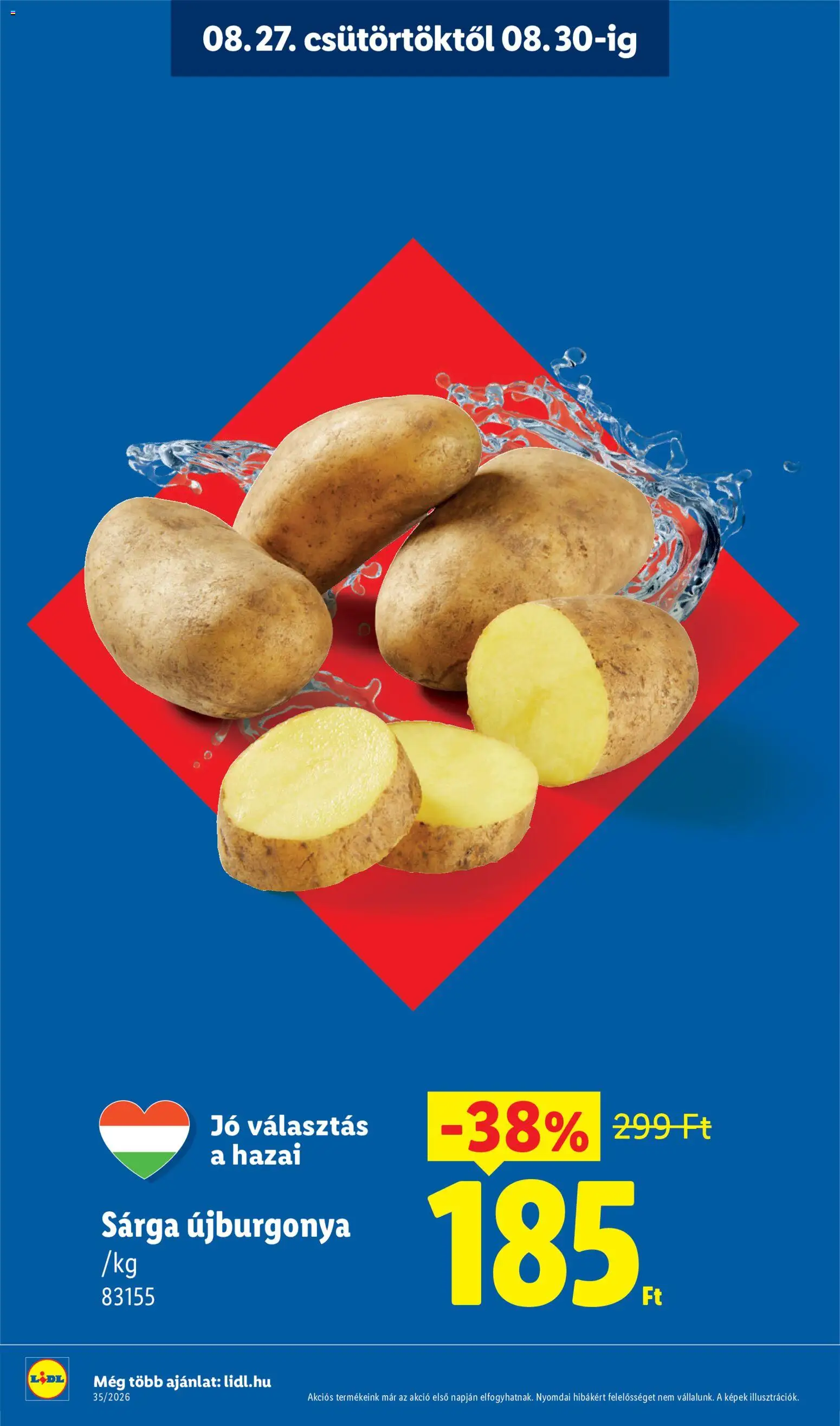 Lidl akciós ujság - amely érvényes a következő dátumtól: 2026.08.27. | Oldal: 2