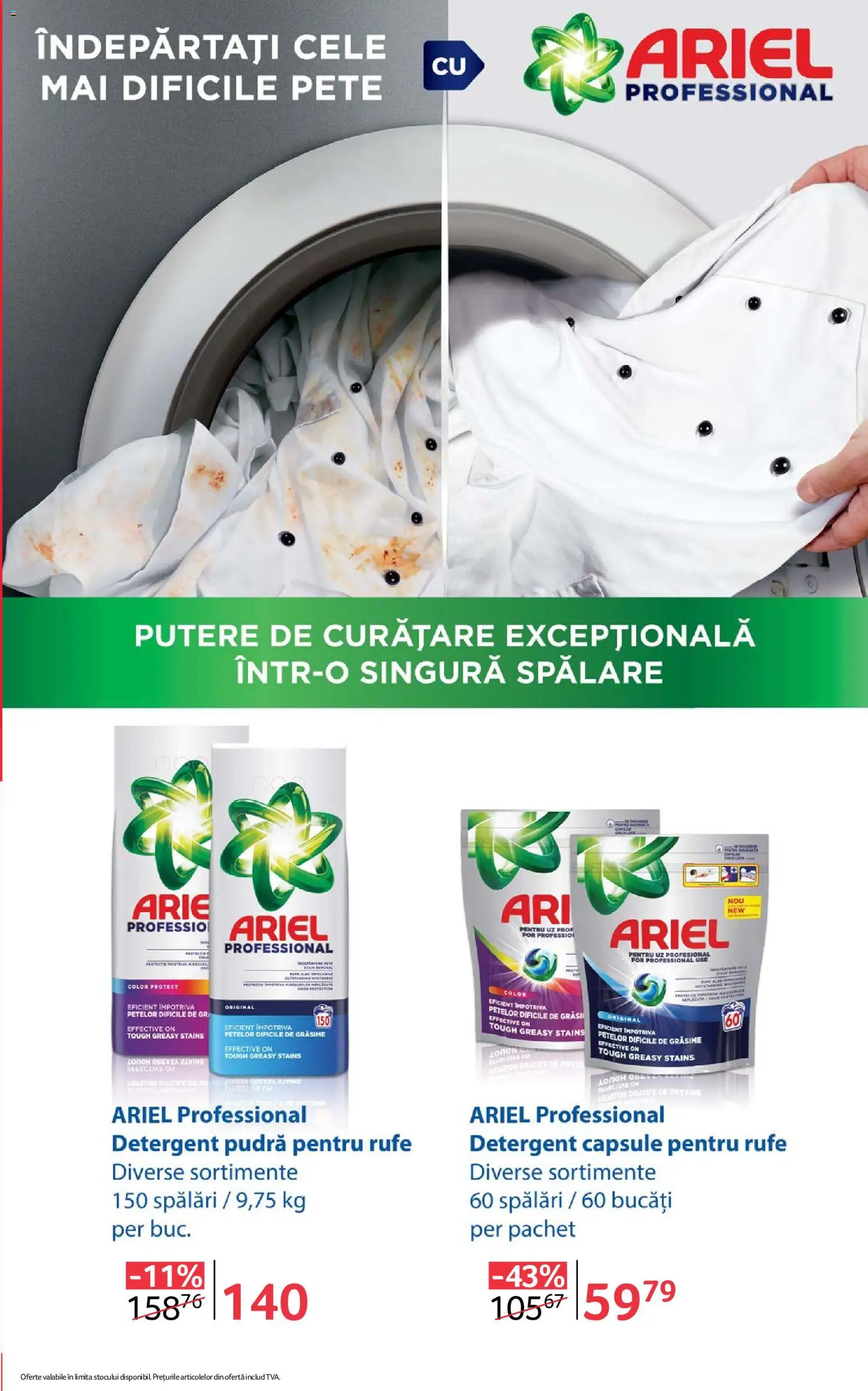 Noul catalog Selgros – valabil de la 26.06.2026 | Pagină: 21 | Produse: Pudră, Detergent