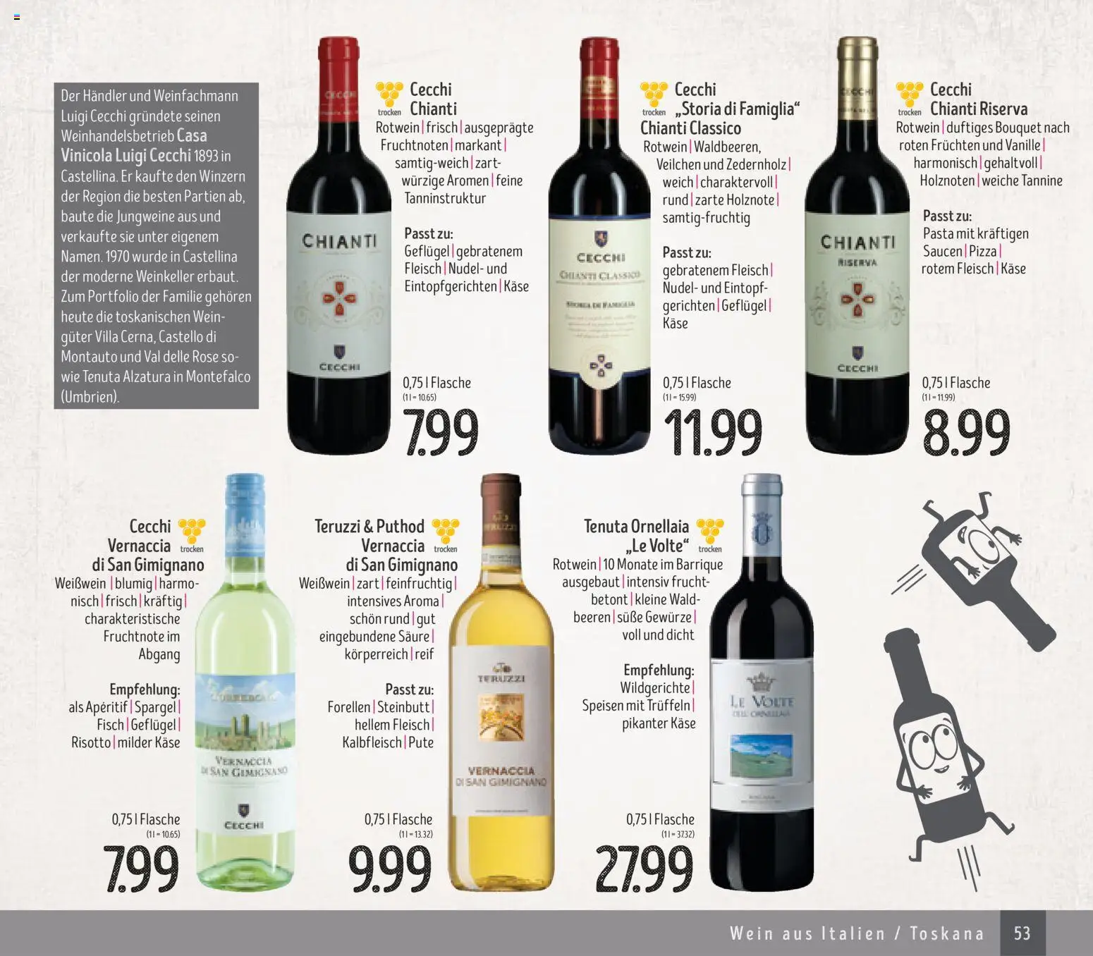 Edeka Struve Wein– und Spirituosen – gültig ab 14.11.2025 | Seite: 53 | Produkte: Käse, Vanille, Pasta, Fleisch