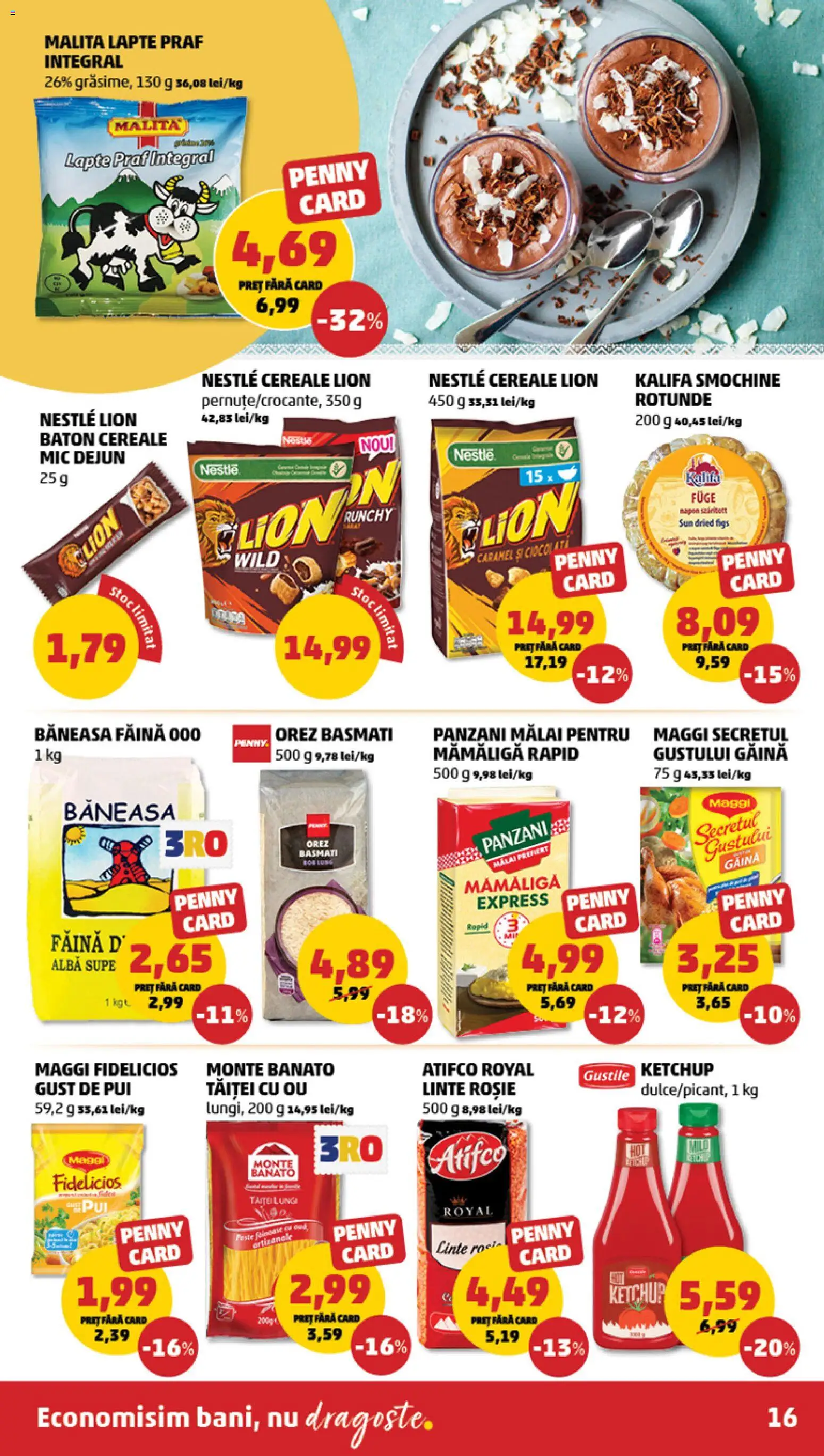Noul catalog PENNY – valabil de la 13.05.2026 | Pagină: 16 | Produse: Lapte praf, Lapte, Făină, Orez