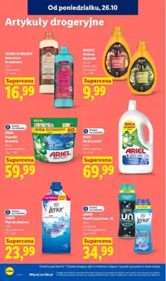 Pogląd oferty "ARIEL Kapsułki do prania, Kapsułki do prania, 60 szt., spring awakening" - ważna od 26.10.2026 | Strona: 100 | Produkty: Ariel kapsułki, Kapsułki, Tesori d'oriente, Perfumy