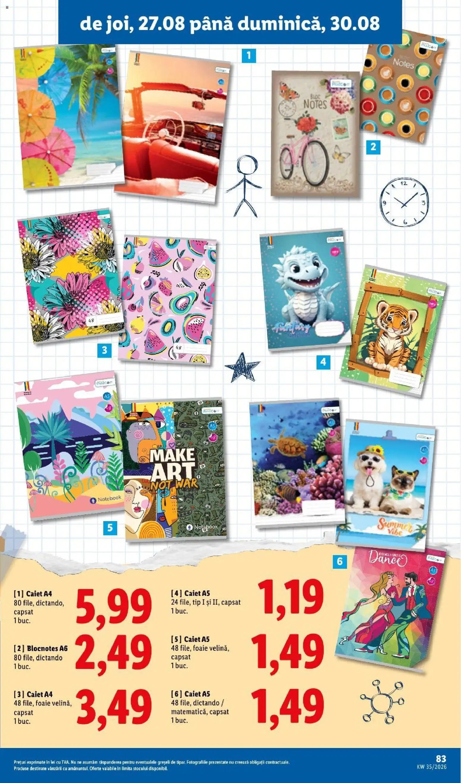 Noul catalog Lidl – valabil de la 24.08.2026 | Pagină: 83 | Produse: Notebook, Tip