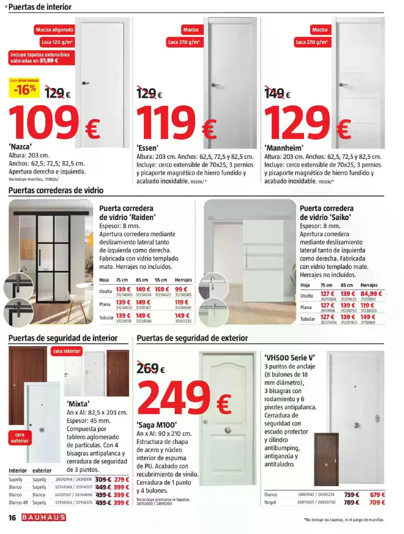 Bauhaus folleto │ válido desde el 22/10/2026 | Página: 16 | Productos: Espuma, Puertas