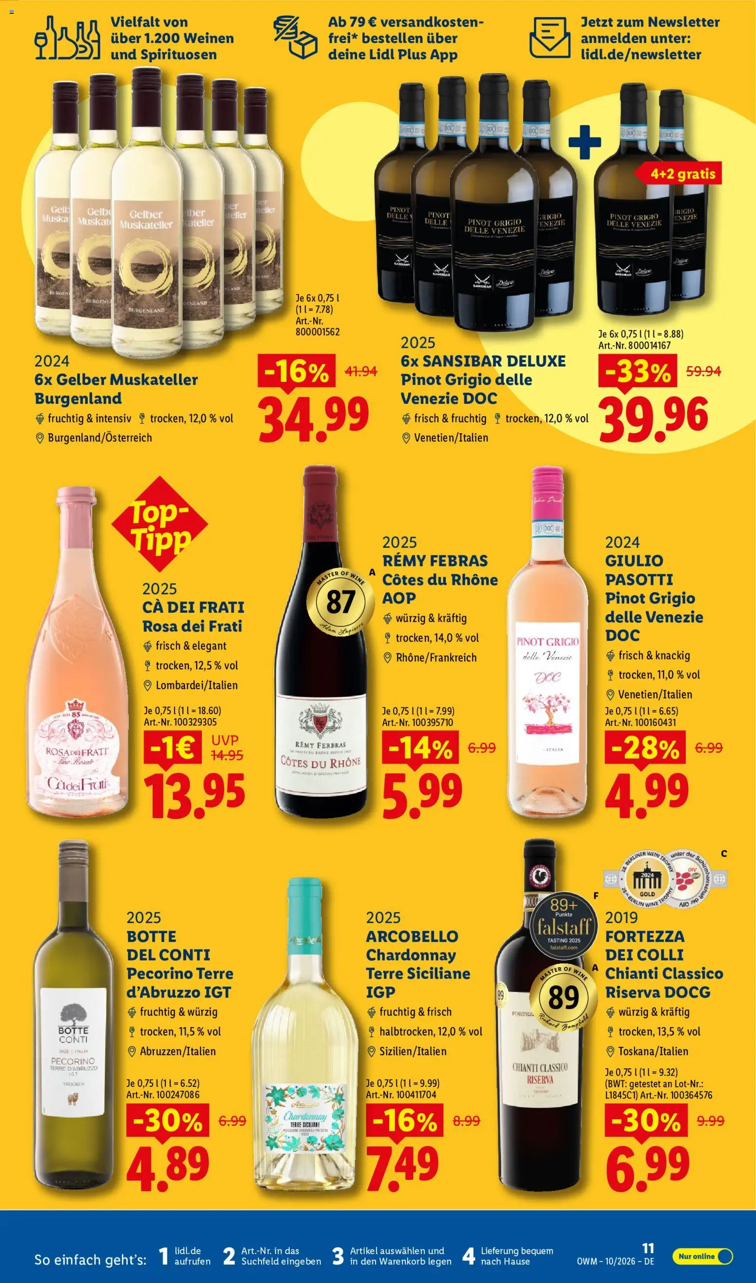 Lidl Německo leták - Wein & Spirituosen od 01.10.2026 | Strana: 11