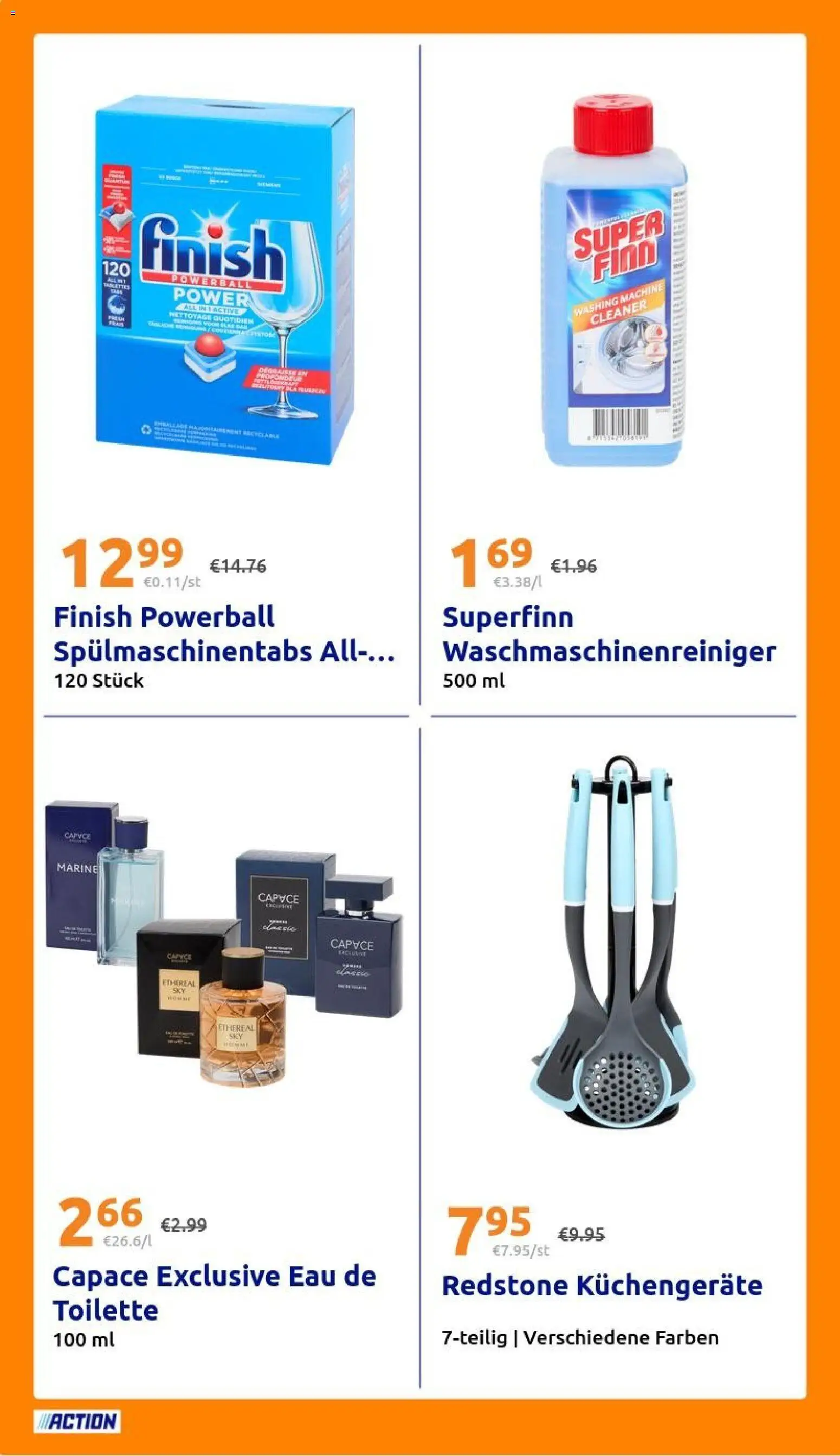 Action Flugblatt gültig ab 26.08.2026 | Seite: 22 | Produkte: Spülmaschinentabs, Toilette, Eau de Toilette