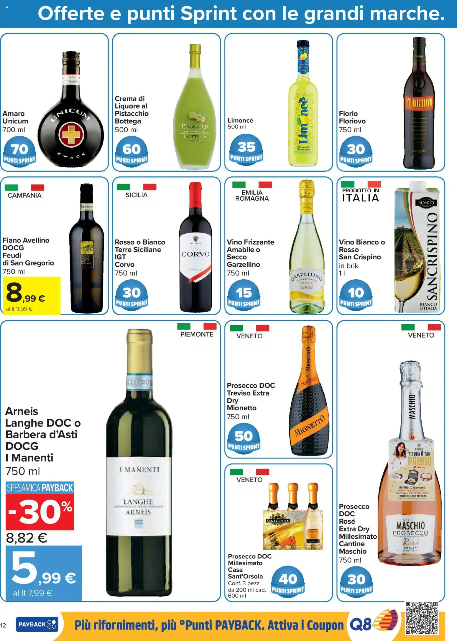 Volantino Carrefour del 16.06.2026 | Pagina: 12 | Prodotti: Crema, Vino, Vino bianco, Amaro