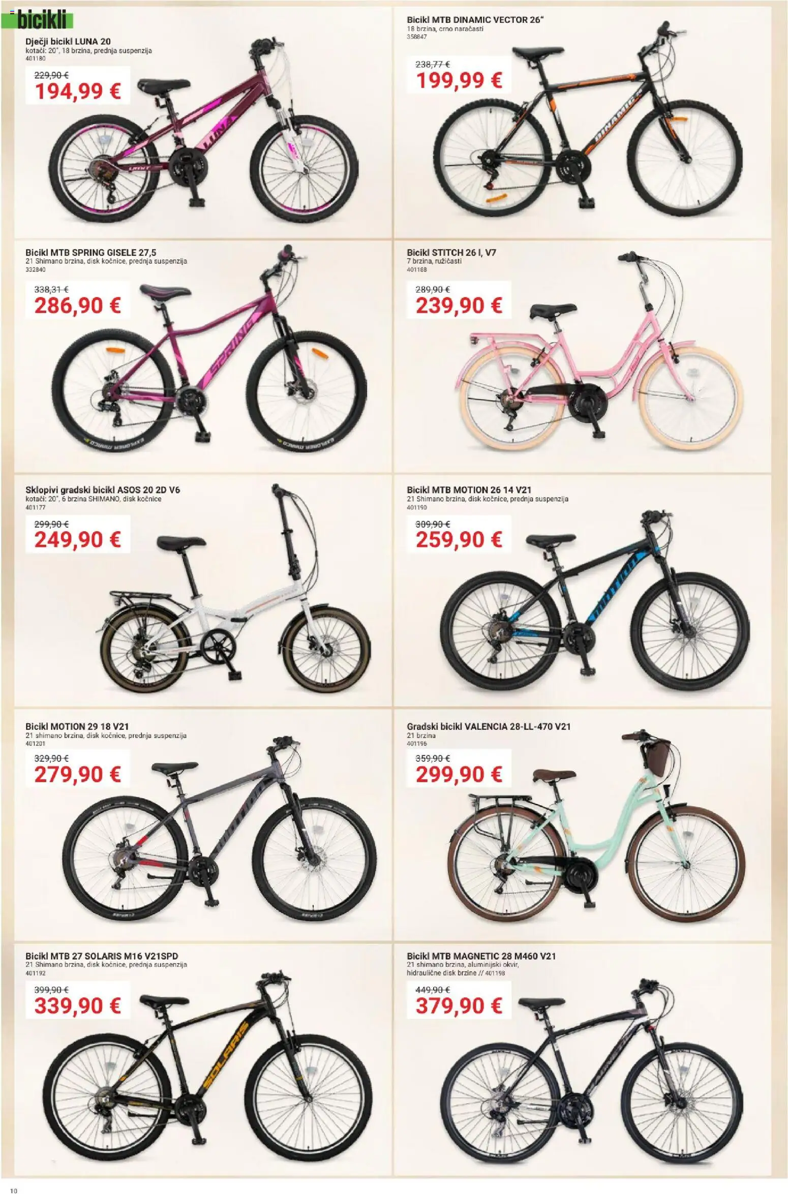 Pevex katalog | vrijedi od 28.05.2026 | Stranica: 10 | Proizvodi: Bicikl, Disk