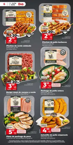 Vista previa FILETE DE PECHUGA DE PAVO, Filete de pechuga de pavo válido desde el 24/06/2026 | Página: 6