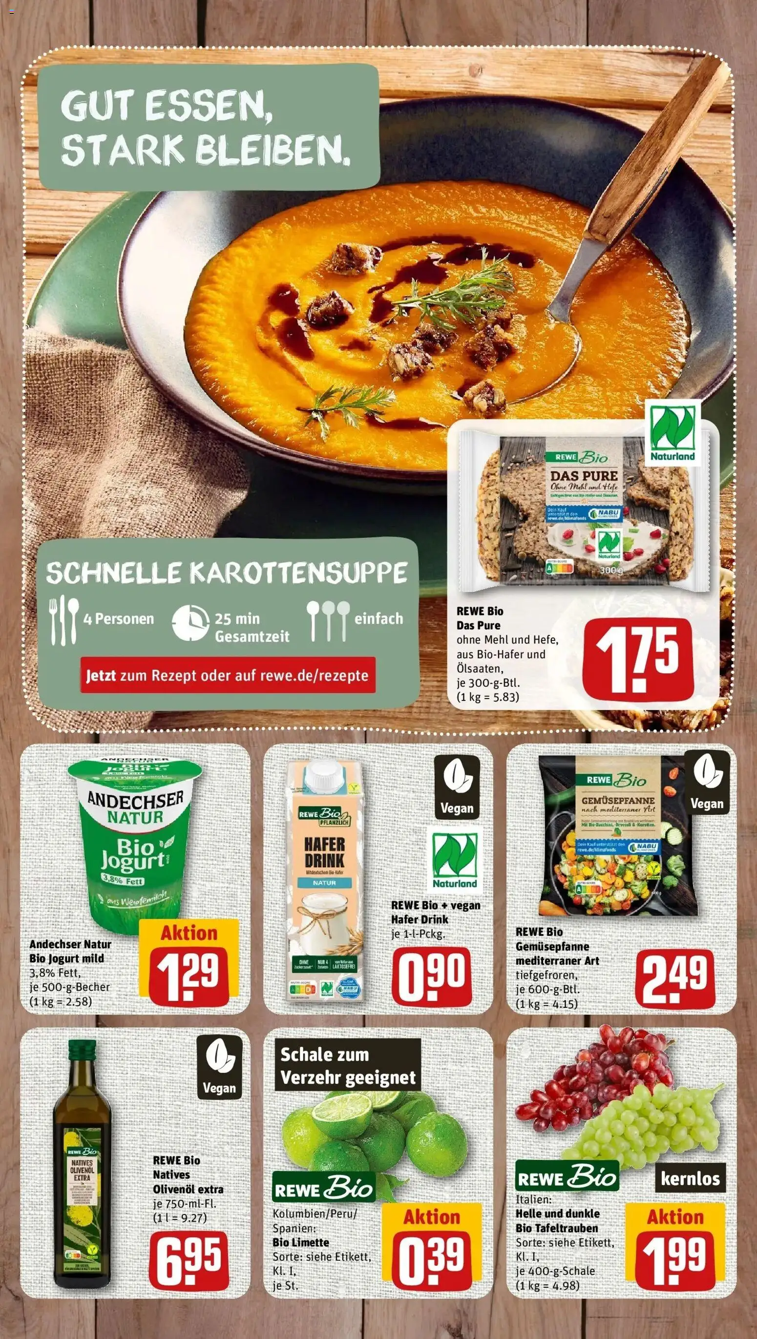 REWE Prospekt ab 05.10.2026 zum Blättern » Angebote | Seite: 2 | Produkte: Mehl, Olivenol, Limette, Brot